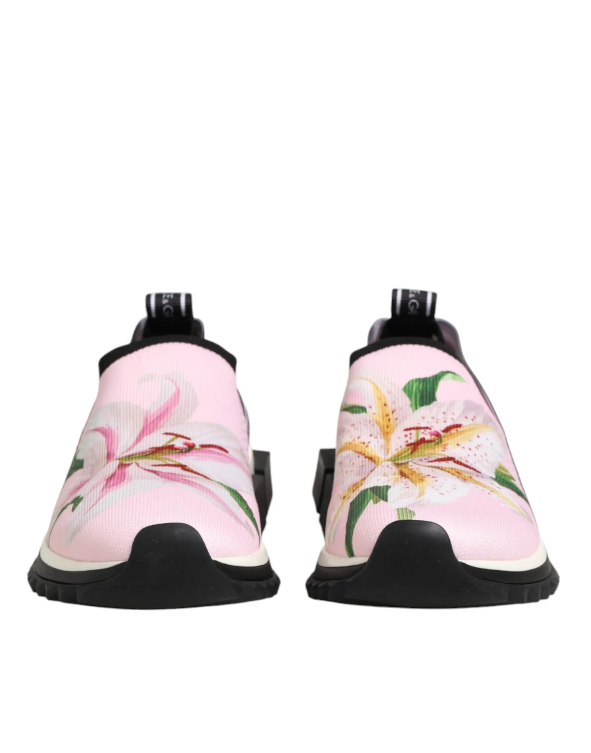 Dolce & Gabbana Pink Floral Sorrento Low Top Sneakers Shoes sold by Siebentaschen product image thumbnail 3