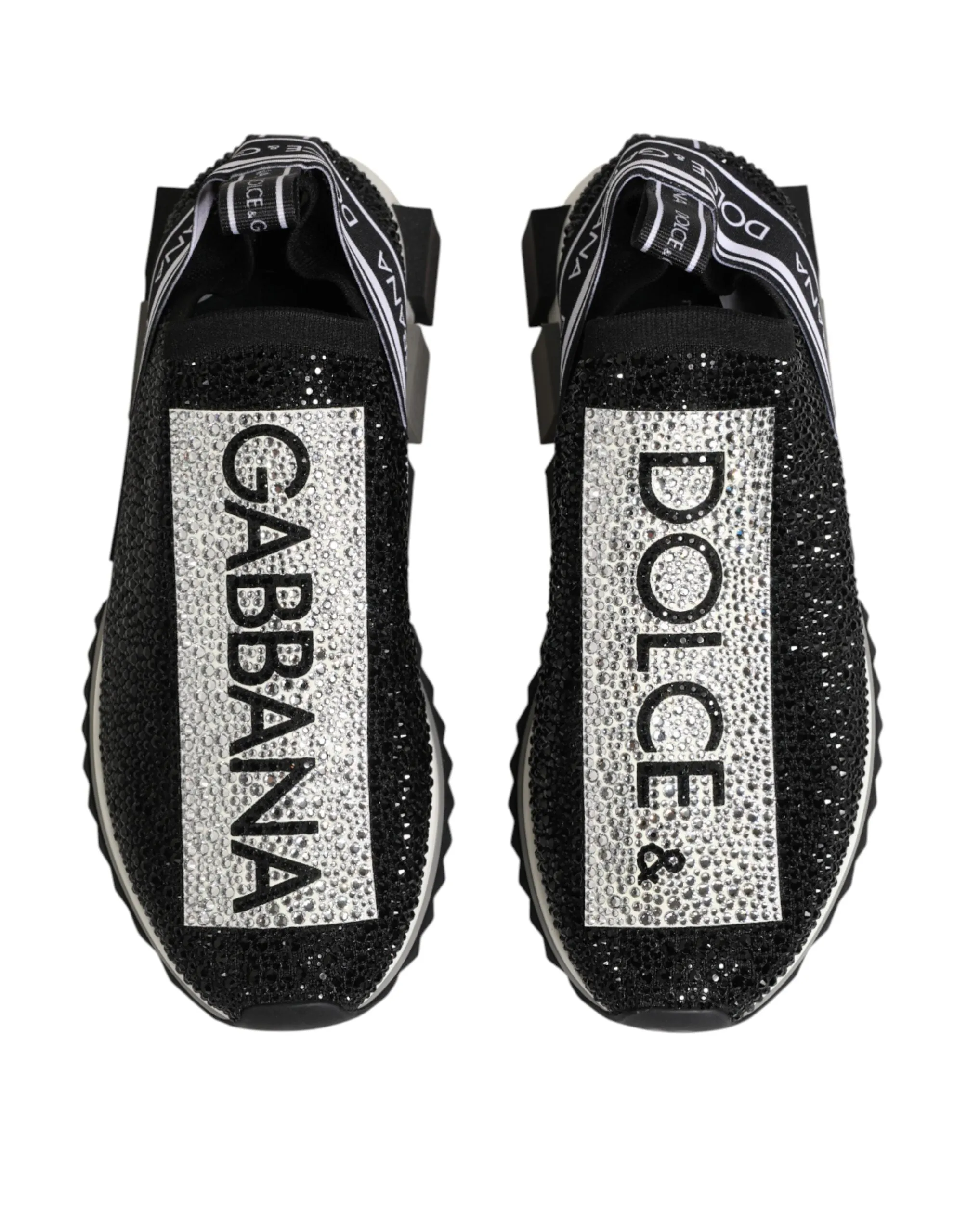 Dolce & Gabbana Black Silver Slip On Sorrento Sneakers Shoes sold by Siebentaschen product image thumbnail 4