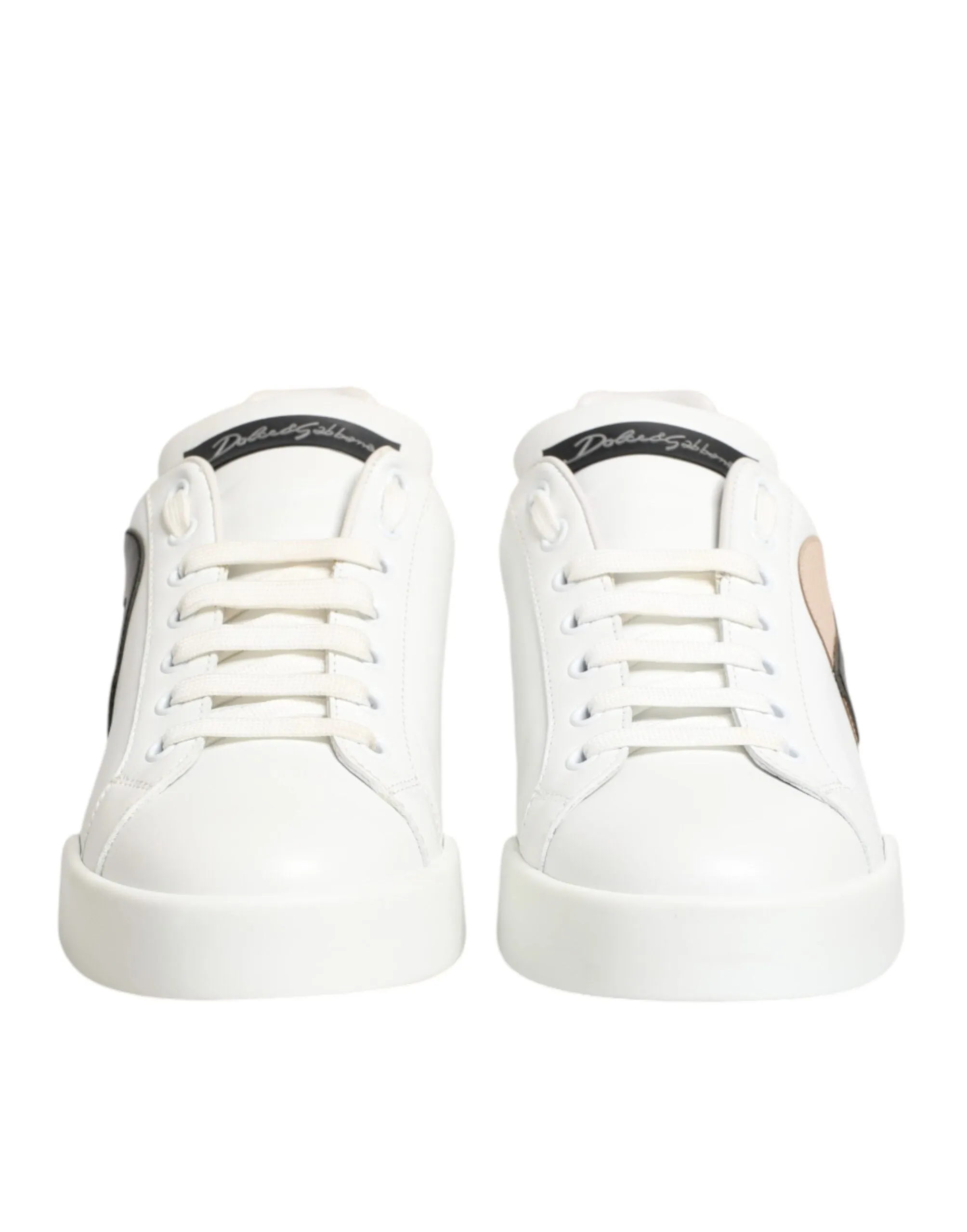Dolce & Gabbana White Leather #DGFamily Casual Sneakers Shoes sold by Siebentaschen product image thumbnail 3