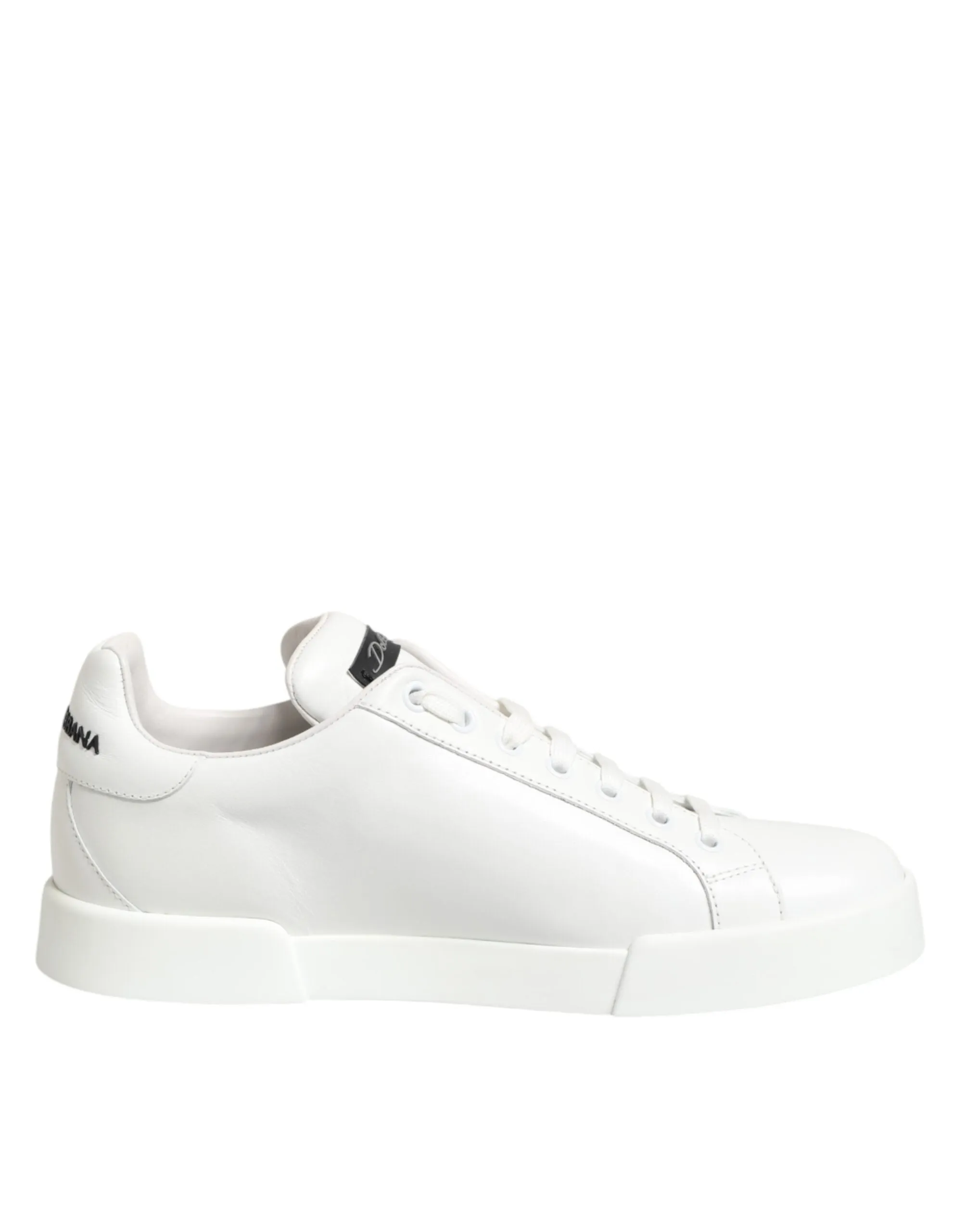 Dolce & Gabbana White Leather #DGFamily Casual Sneakers Shoes sold by Siebentaschen product image thumbnail 2