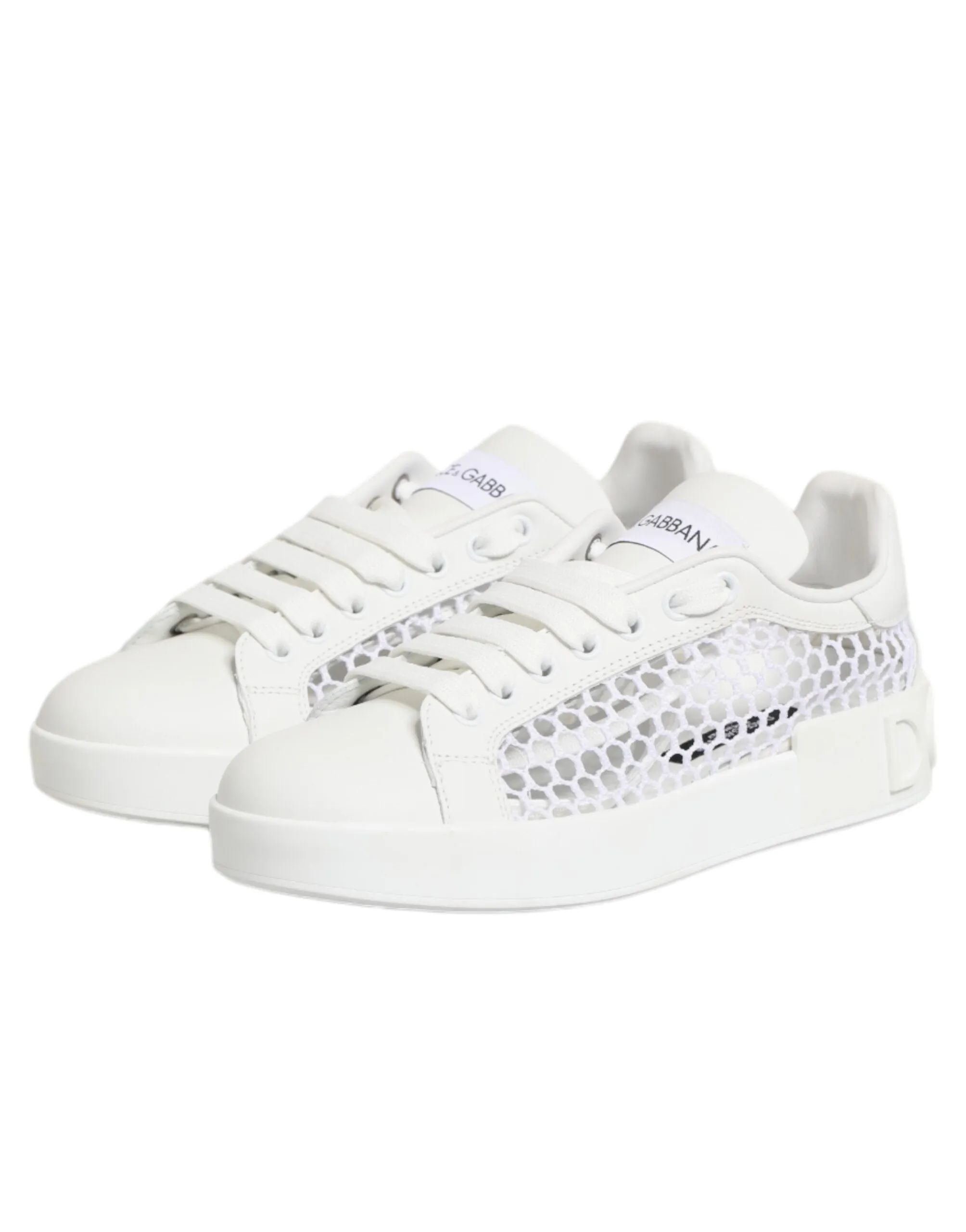 Dolce & Gabbana White Mesh Inserts Low Top Sneakers Shoes sold by Siebentaschen product image thumbnail 5