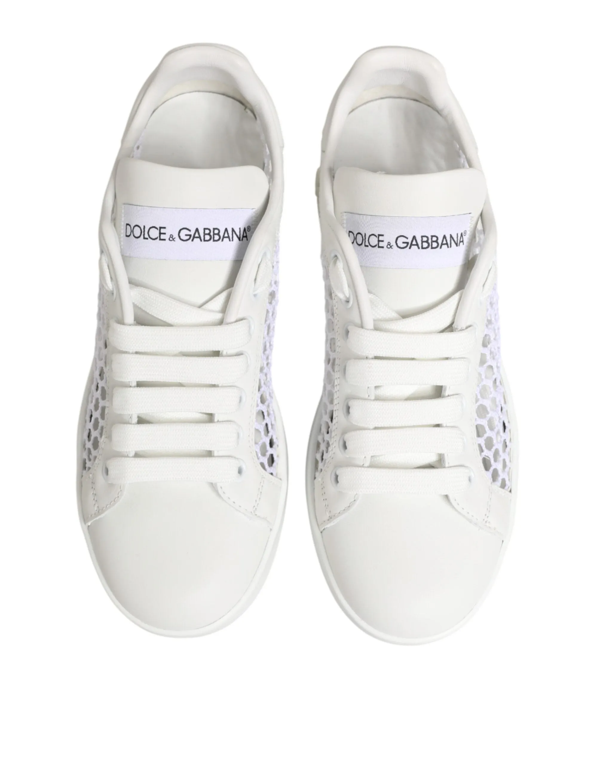 Dolce & Gabbana White Mesh Inserts Low Top Sneakers Shoes sold by Siebentaschen product image thumbnail 4