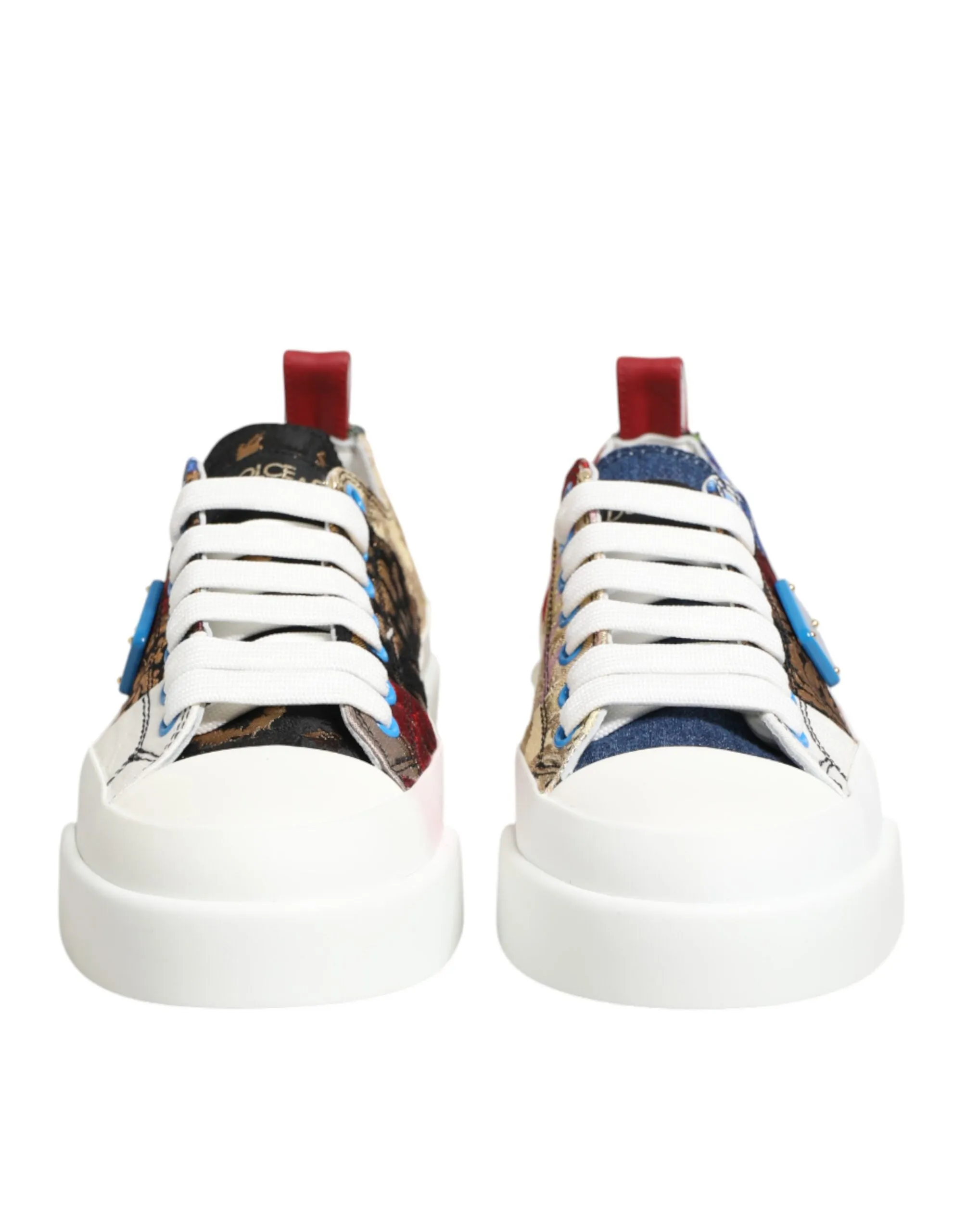 Dolce & Gabbana Multicolor Patchwork Low Top Sneakers Shoes sold by Siebentaschen product image thumbnail 3