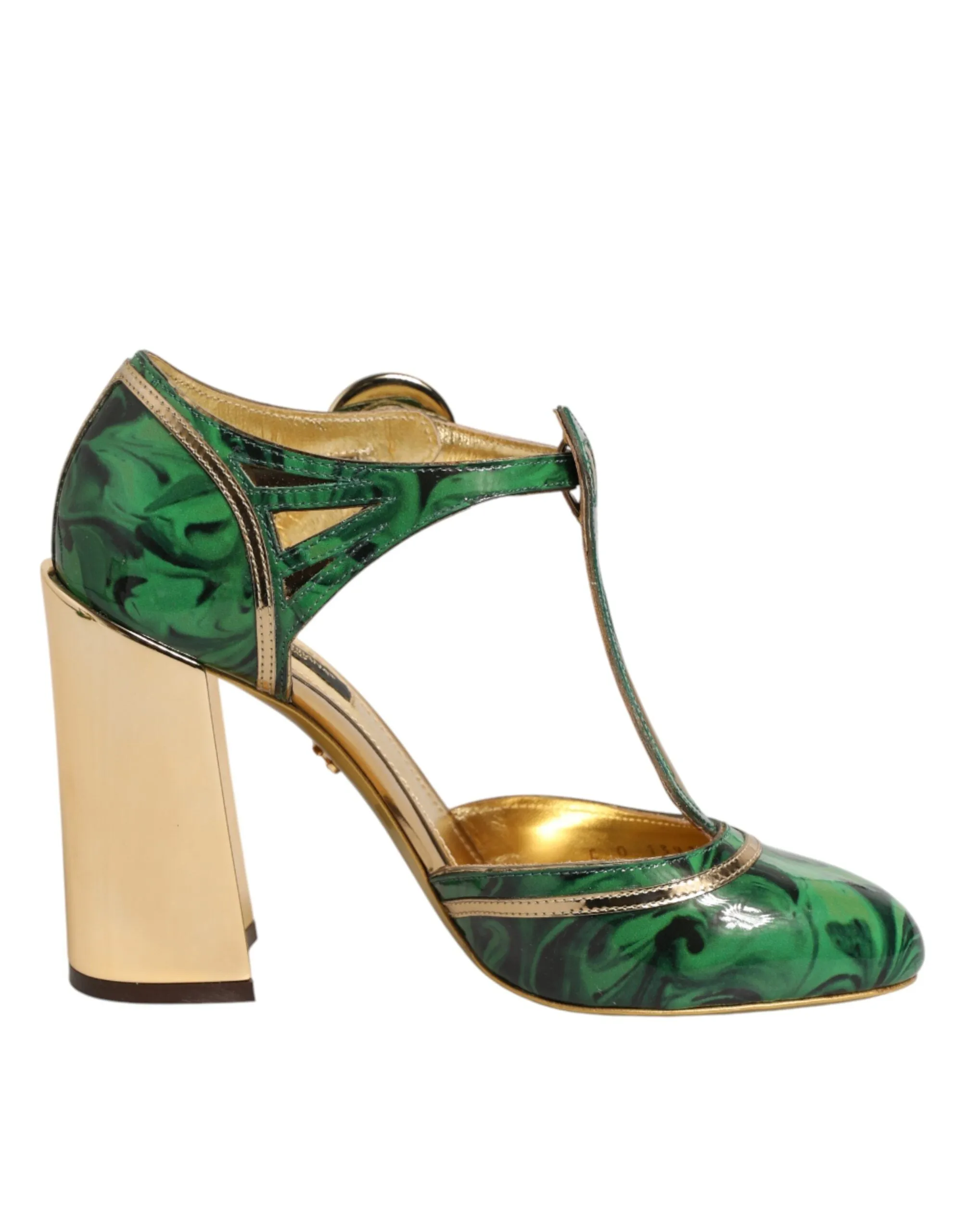 Dolce & Gabbana Green Patent Leather Vally Heels Pumps Shoes sold by Siebentaschen