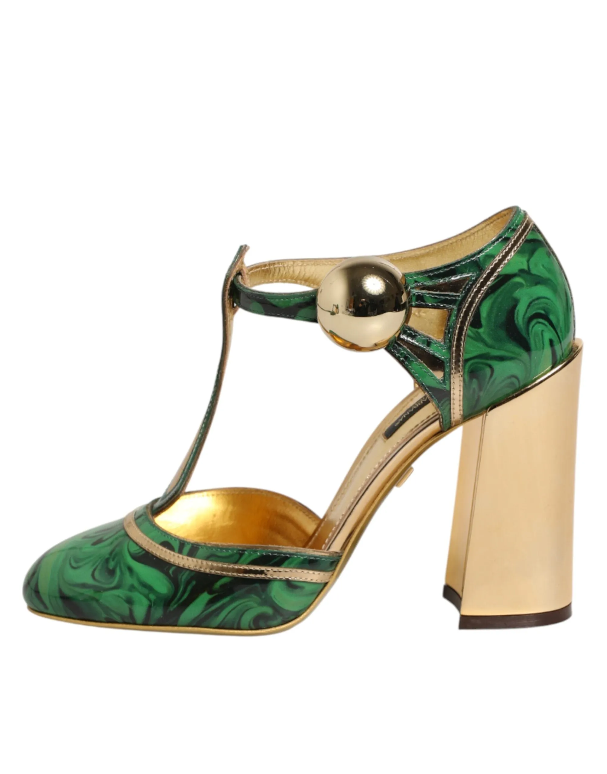 Dolce & Gabbana Green Patent Leather Vally Heels Pumps Shoes sold by Siebentaschen product image thumbnail 2