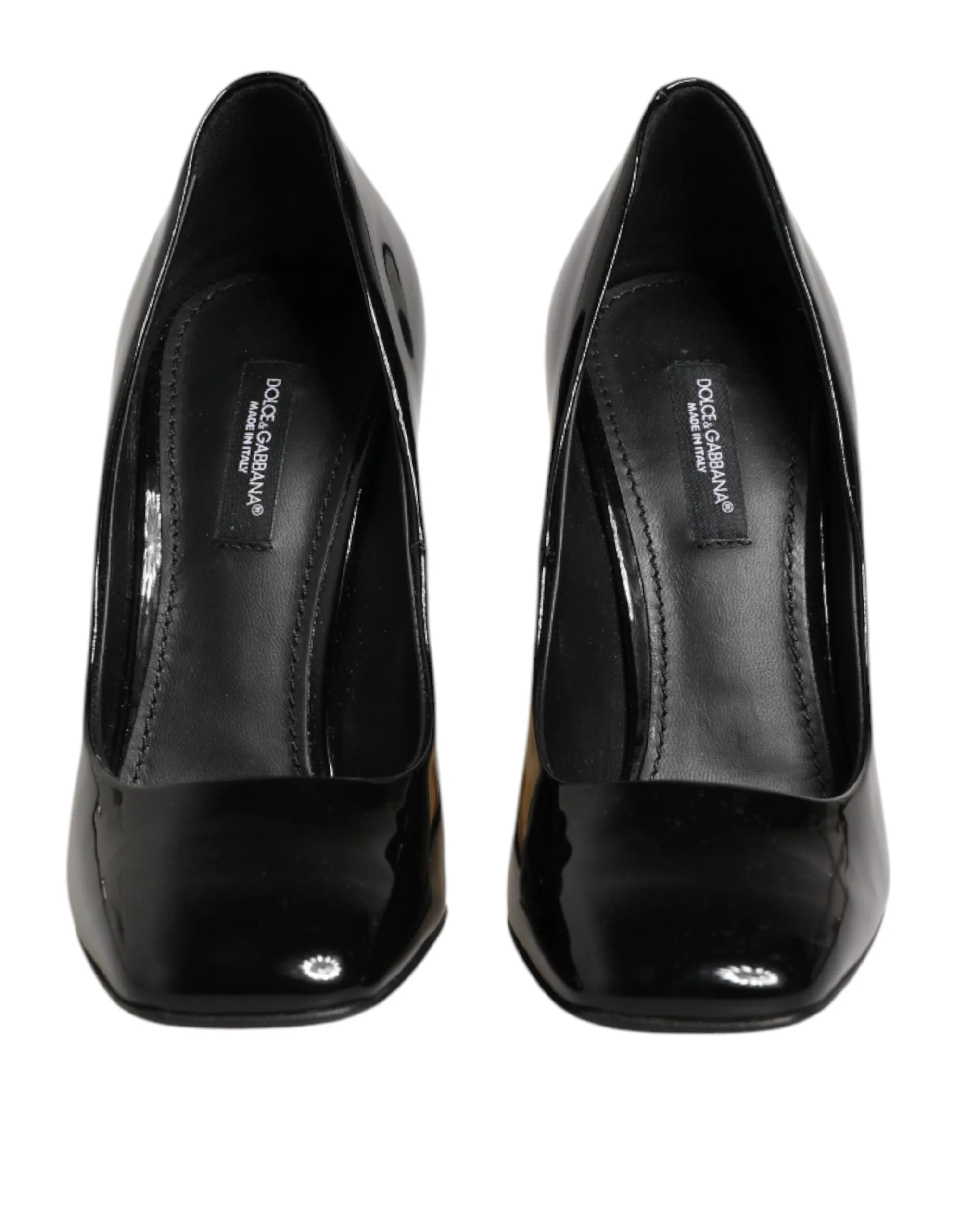 Dolce & Gabbana Black Gold Patent Leather Logo Heels Pumps Shoes sold by Siebentaschen product image thumbnail 3