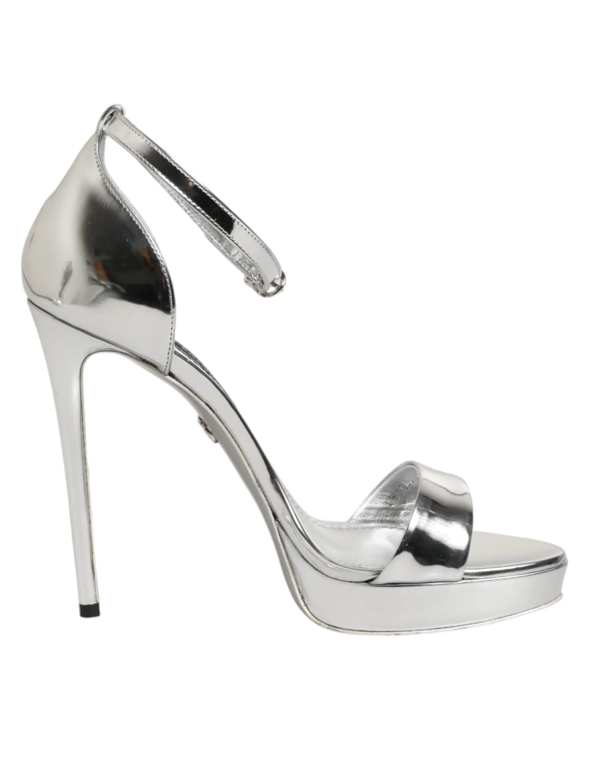 Dolce & Gabbana Silver Leather Platform Keira Sandals Shoes sold by Siebentaschen product image thumbnail 2