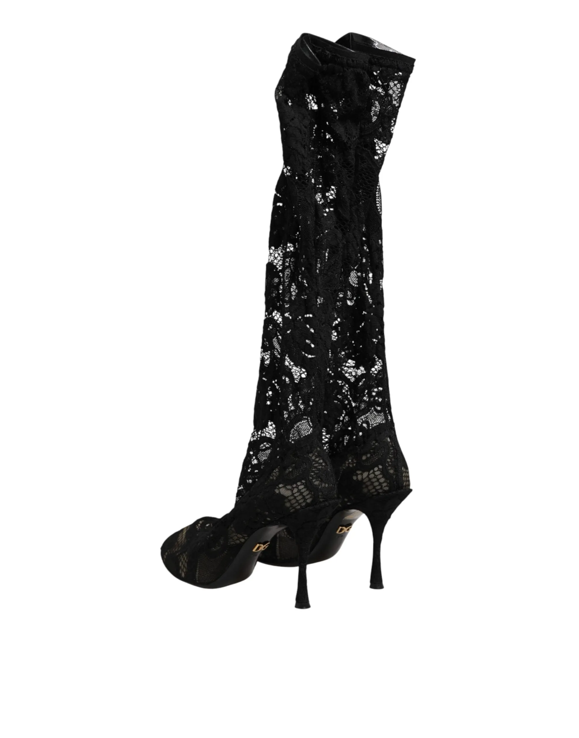 Dolce & Gabbana Black Pumps Taormina Lace Socks Boots Shoes sold by Siebentaschen product image thumbnail 5