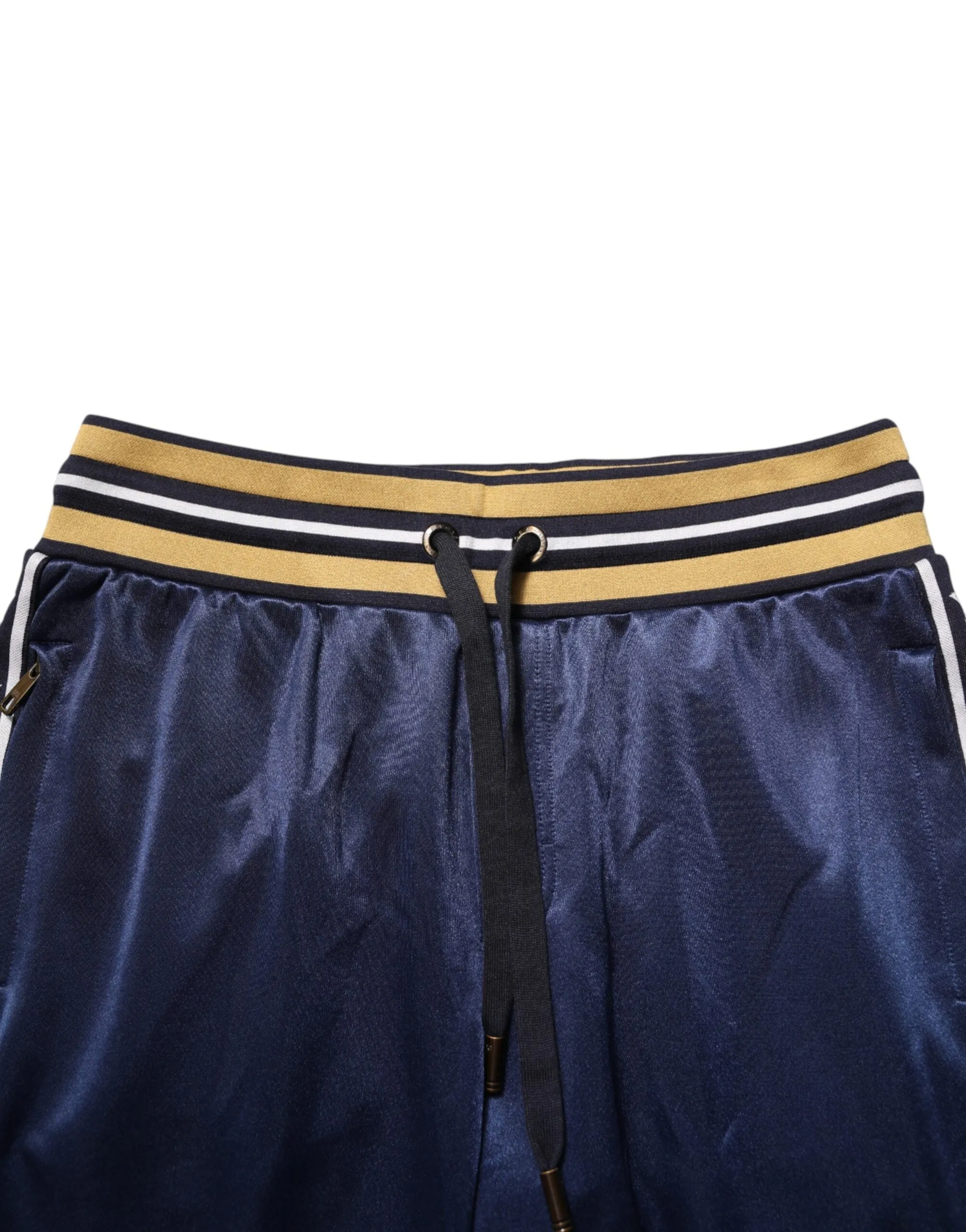 Dolce & Gabbana Blue Nylon Jogger Mid Waist Trouser Pants sold by Siebentaschen product image thumbnail 5
