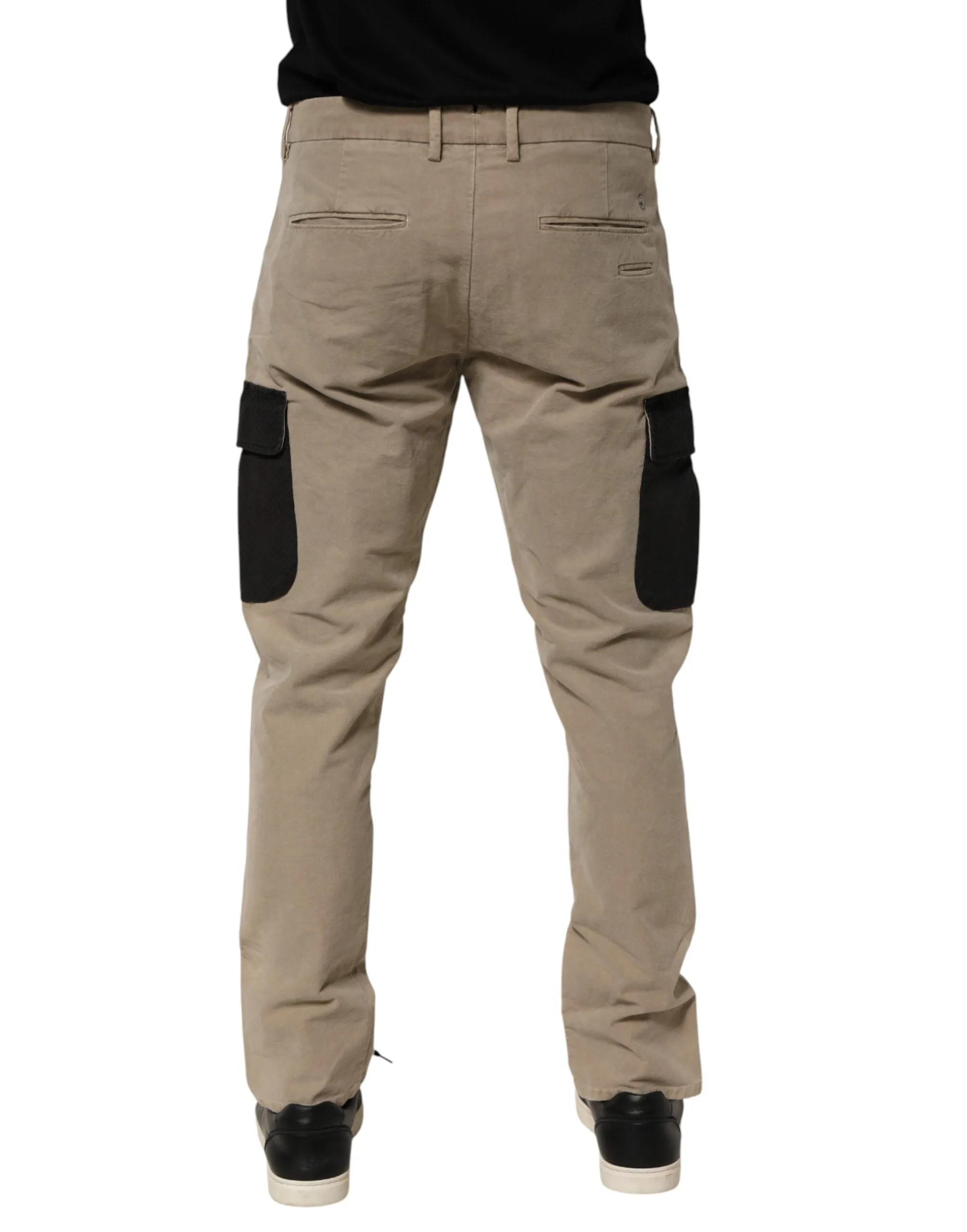 AT.P.CO Beige Mid Waist Skinny Men Cargo Chino Trouser Pants sold by Siebentaschen product image thumbnail 4