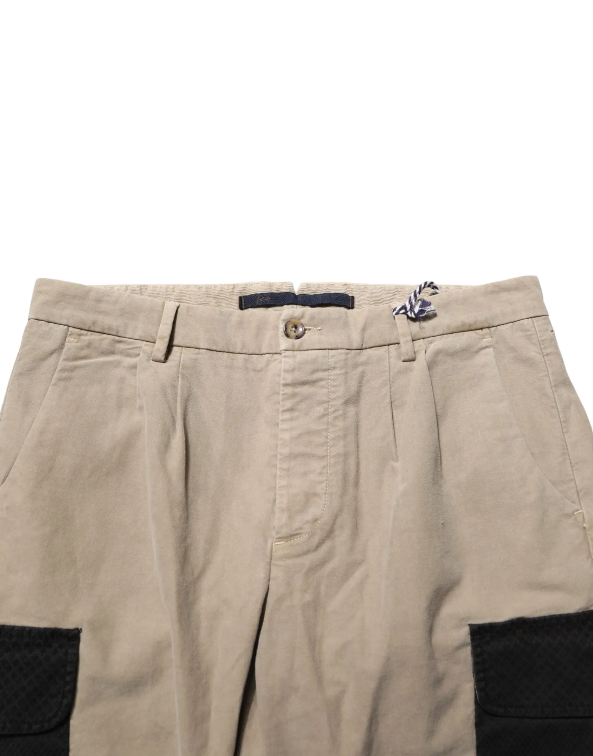 AT.P.CO Beige Mid Waist Skinny Men Cargo Chino Trouser Pants sold by Siebentaschen product image thumbnail 5