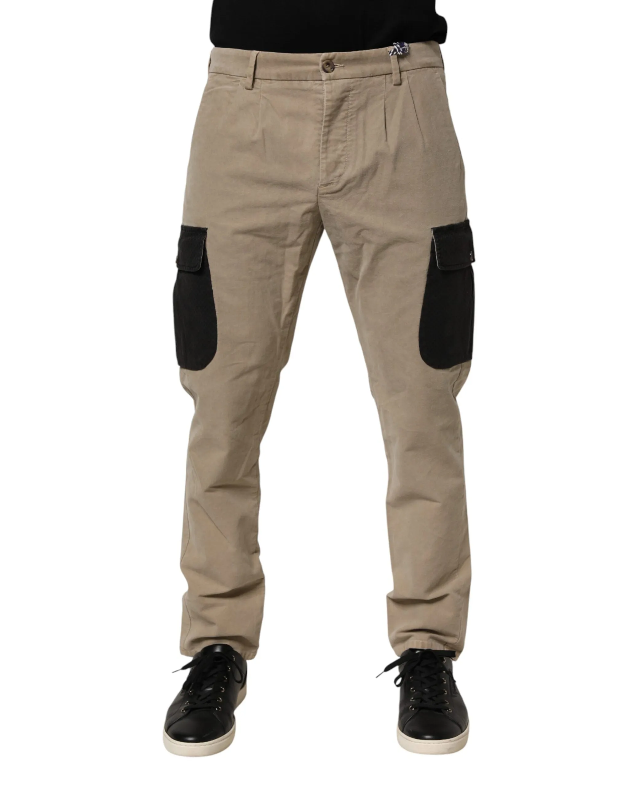AT.P.CO Beige Mid Waist Skinny Men Cargo Chino Trouser Pants sold by Siebentaschen product image thumbnail 2