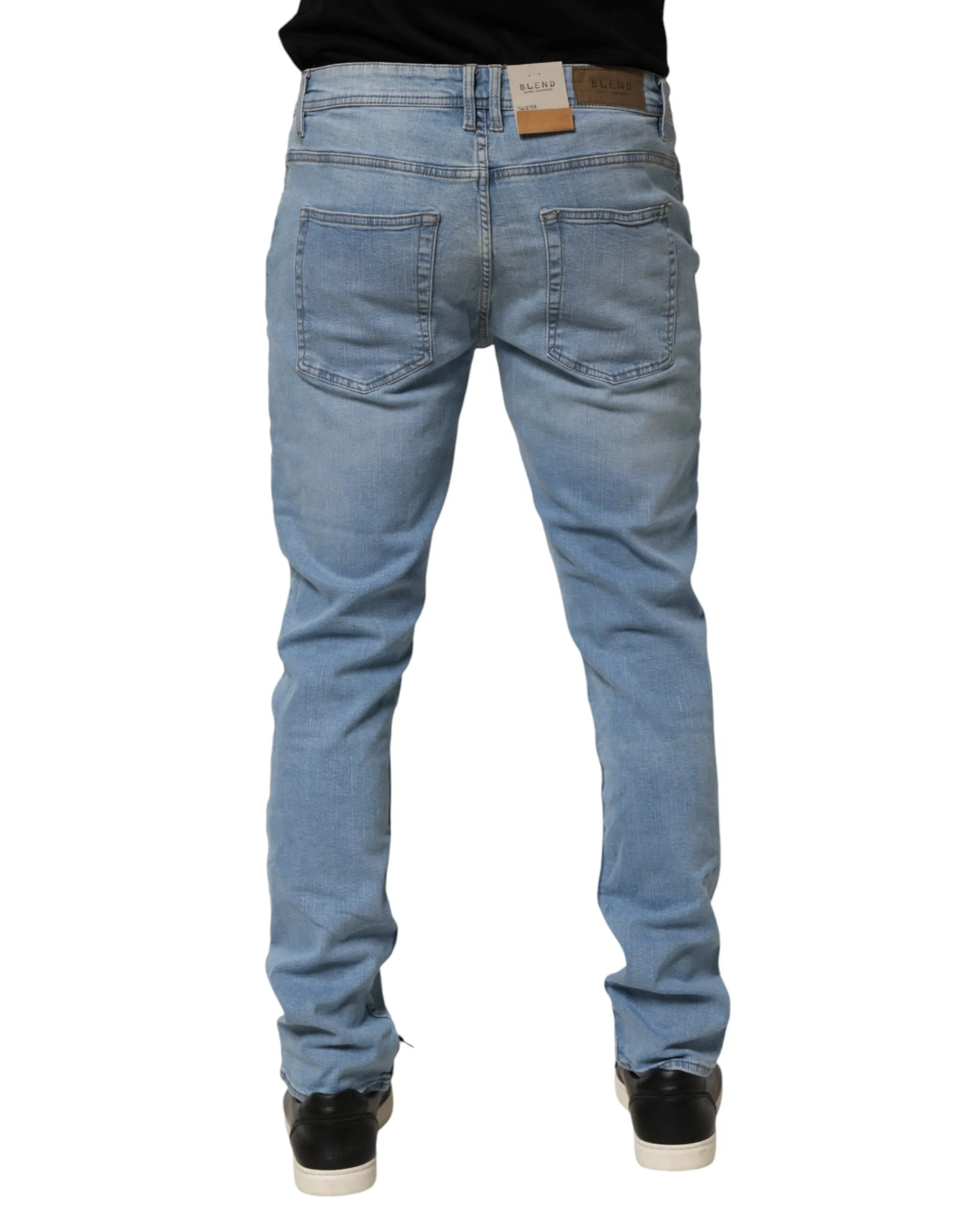 Blend Light Blue Twister Low Waist Slim Fit Men Denim Jeans sold by Siebentaschen product image thumbnail 4