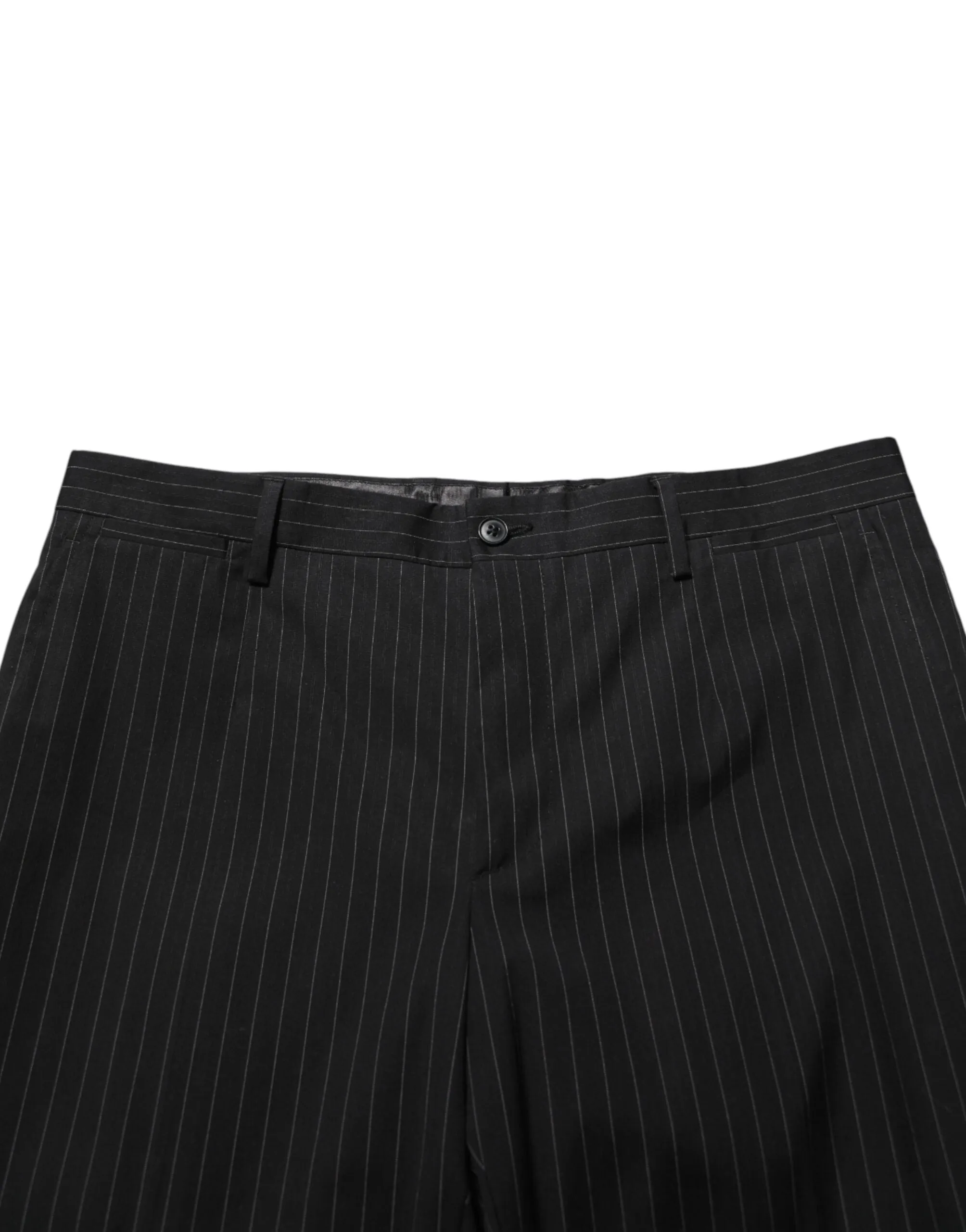 Dolce & Gabbana Black Striped Dress Formal Men Trouser Pants sold by Siebentaschen product image thumbnail 5