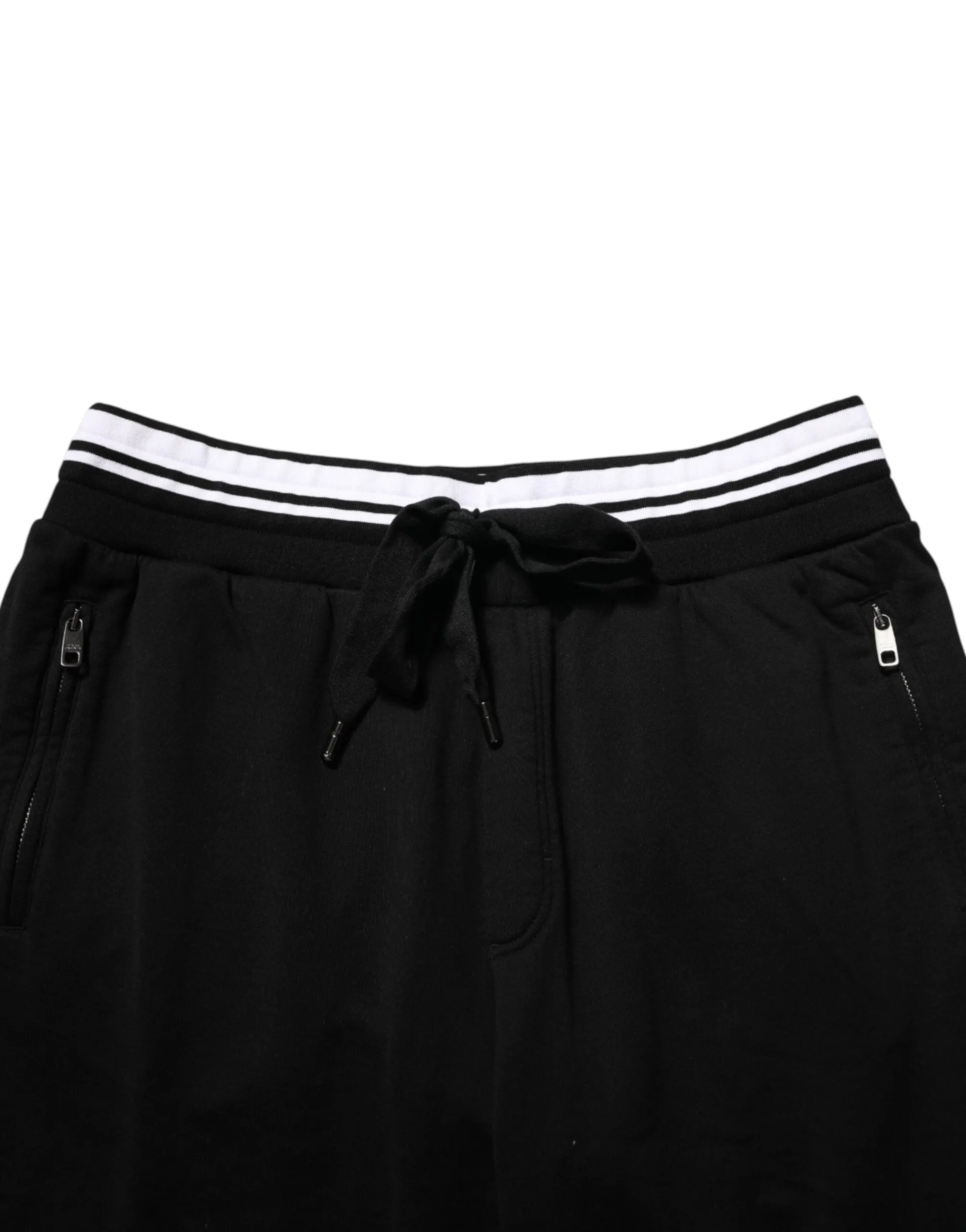 Dolce & Gabbana Black Cotton Sacred-Heart Men Jogger Pants sold by Siebentaschen product image thumbnail 5