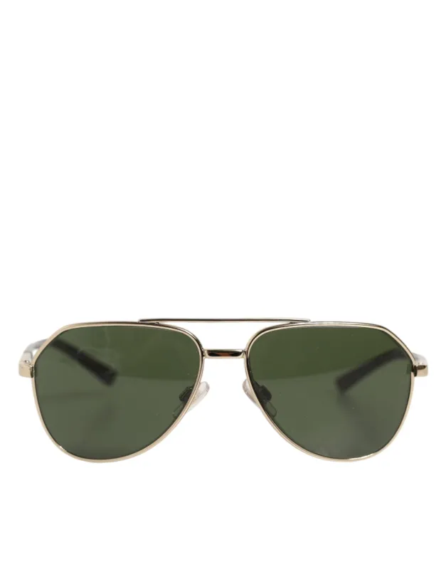 Dolce & Gabbana DG2125 Silver Frame Aviator Shades Eyewear Sunglasses sold by Siebentaschen