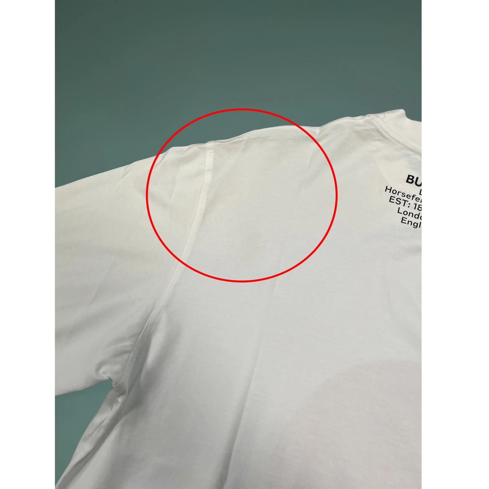 Burberry Cut-Out Sleeve Shark Graphic T-shirt sold by Siebentaschen product image thumbnail 5