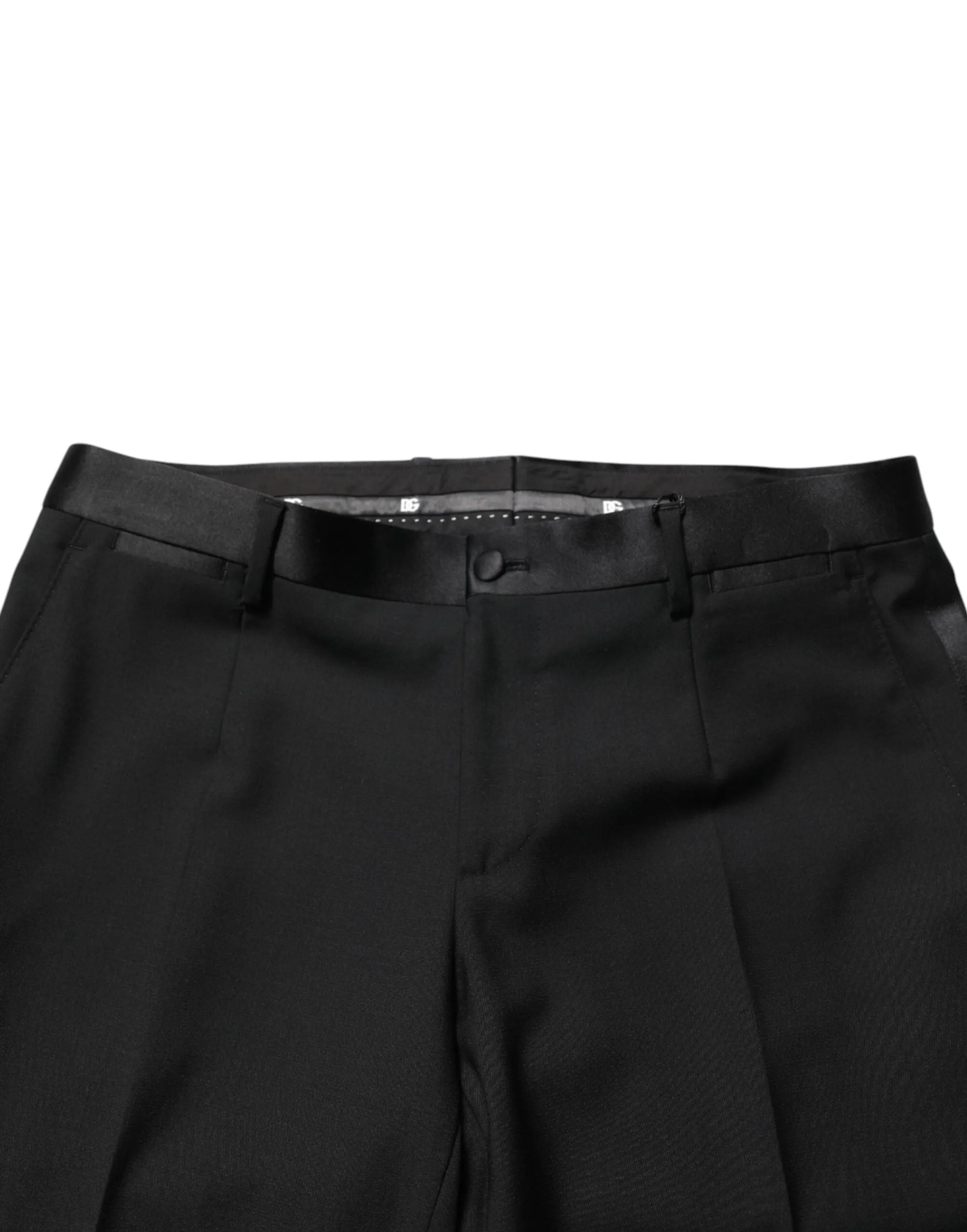 Dolce & Gabbana Black Wool Formal Dress Men Trouser Pants sold by Siebentaschen product image thumbnail 5