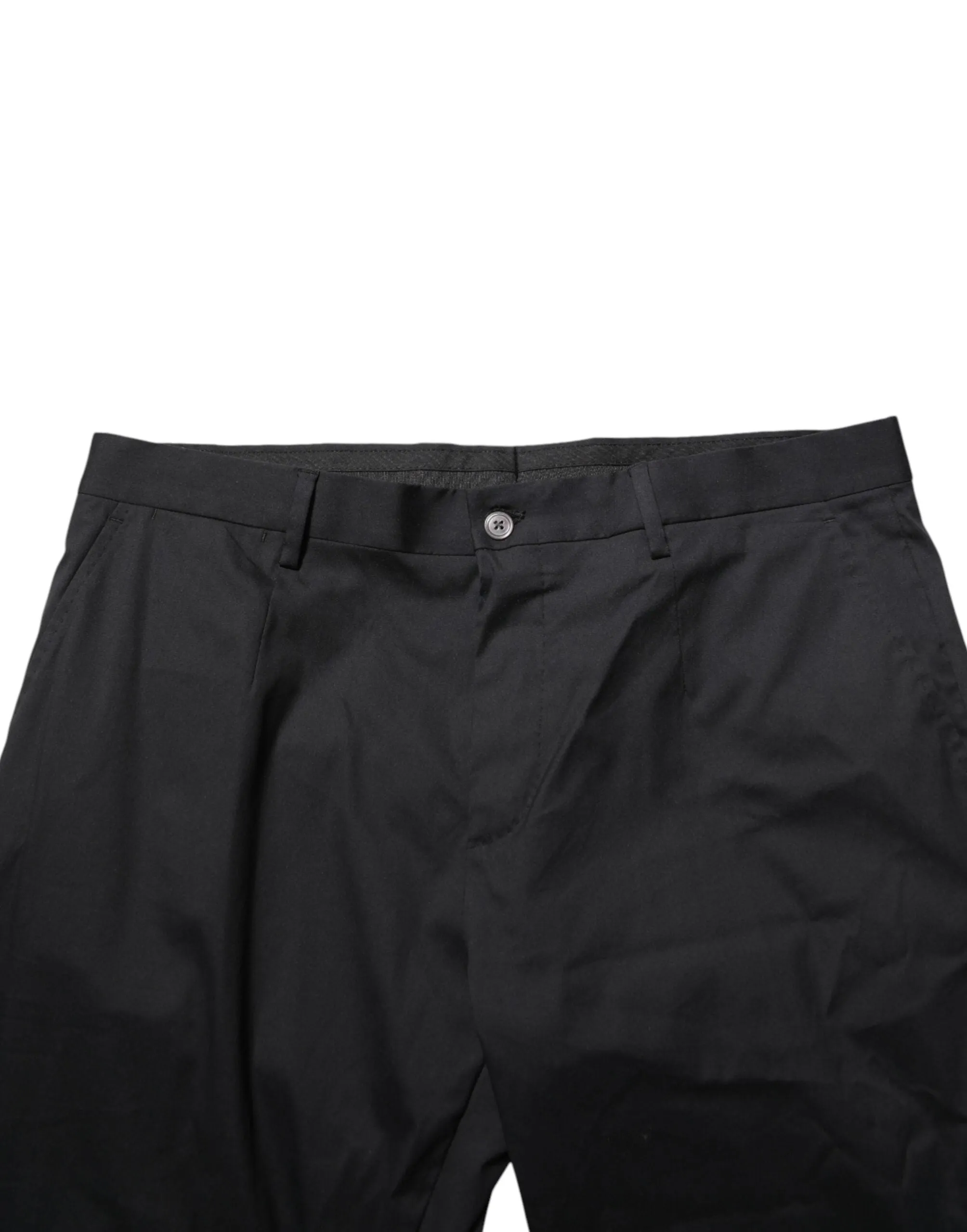 Dolce & Gabbana Black Cotton Formal Dress Men Trouser Pants sold by Siebentaschen product image thumbnail 5