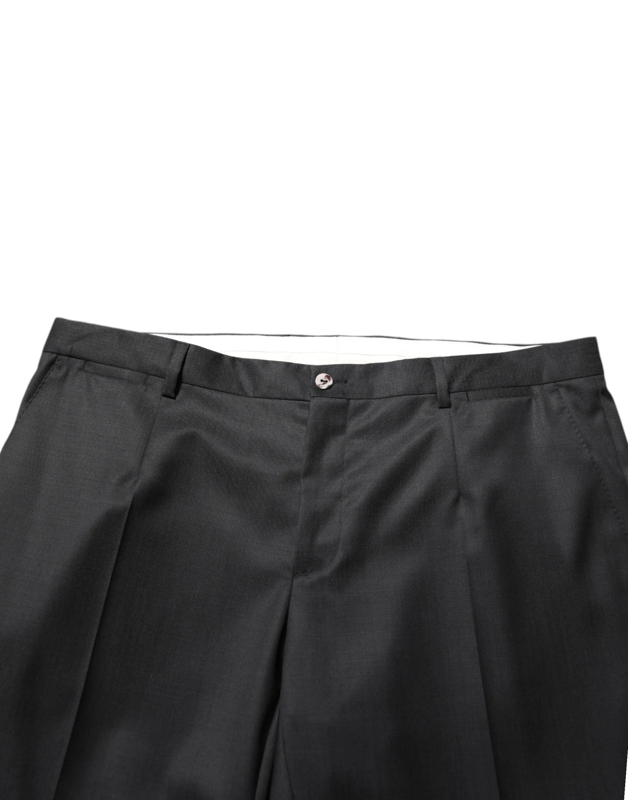 Dolce & Gabbana Black Wool Formal Dress Men Trouser Pants sold by Siebentaschen product image thumbnail 5