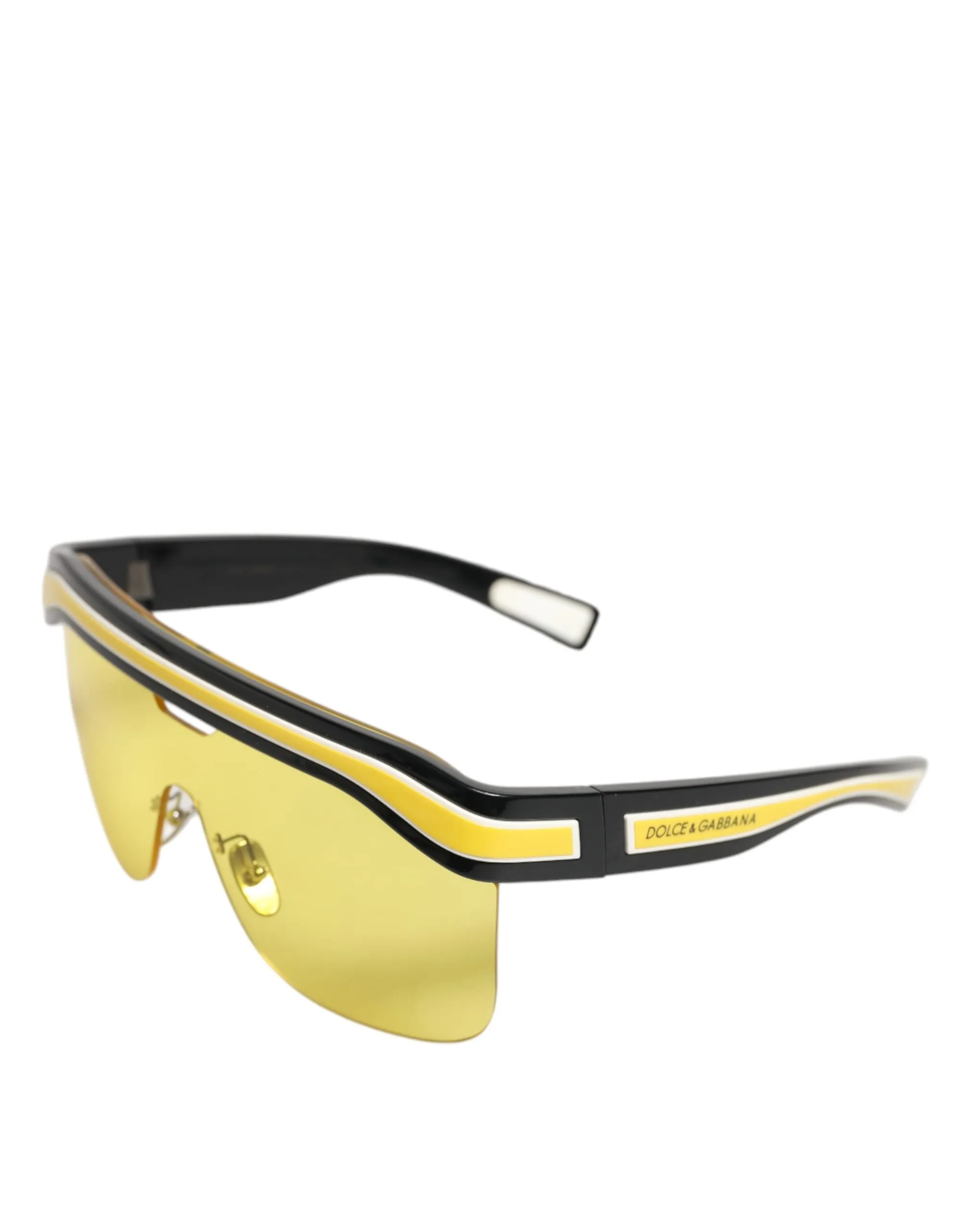 Dolce & Gabbana DG6162 Shield Black Yellow White Polyamide Sunglasses sold by Siebentaschen product image thumbnail 3