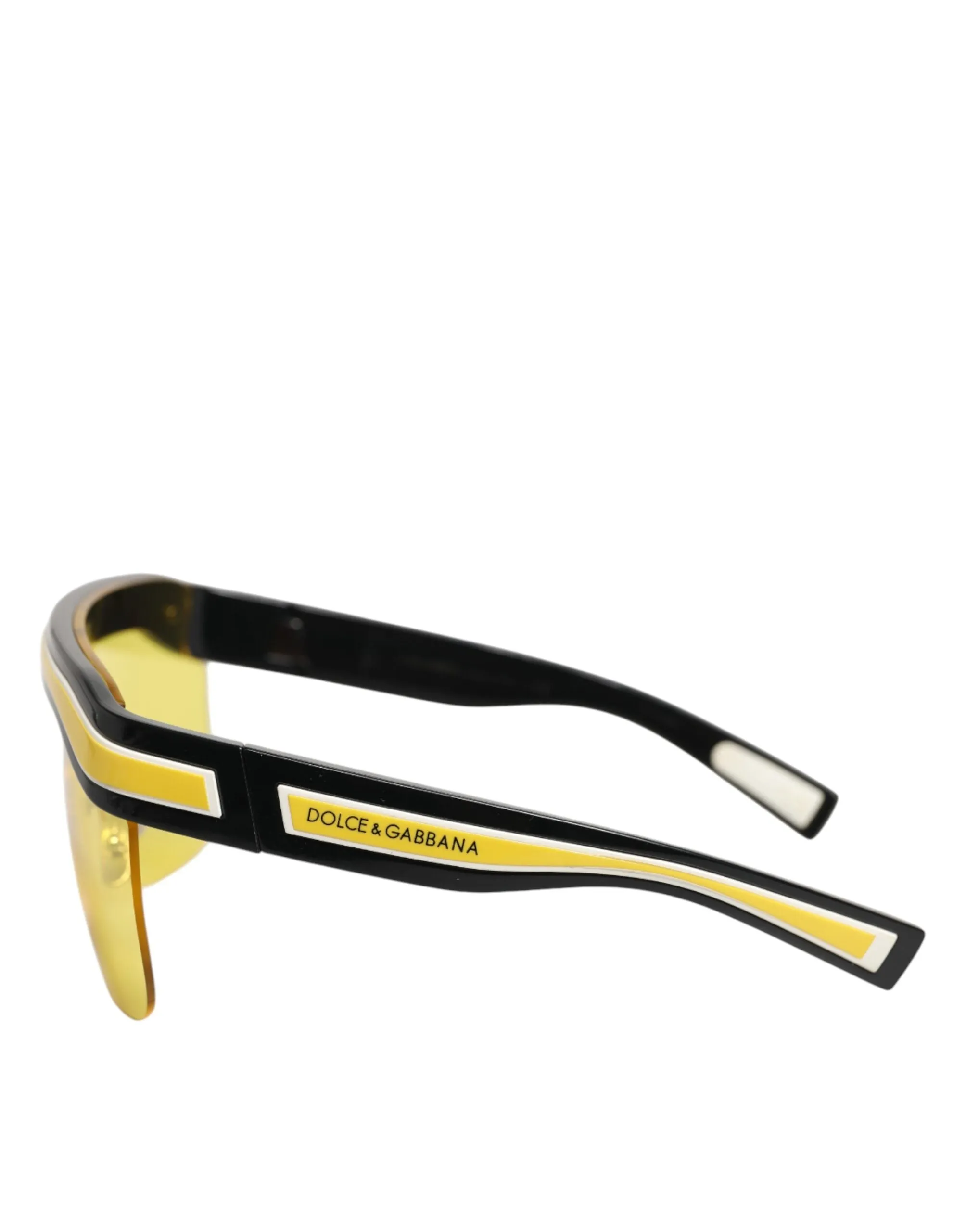 Dolce & Gabbana DG6162 Shield Black Yellow White Polyamide Sunglasses sold by Siebentaschen product image thumbnail 4