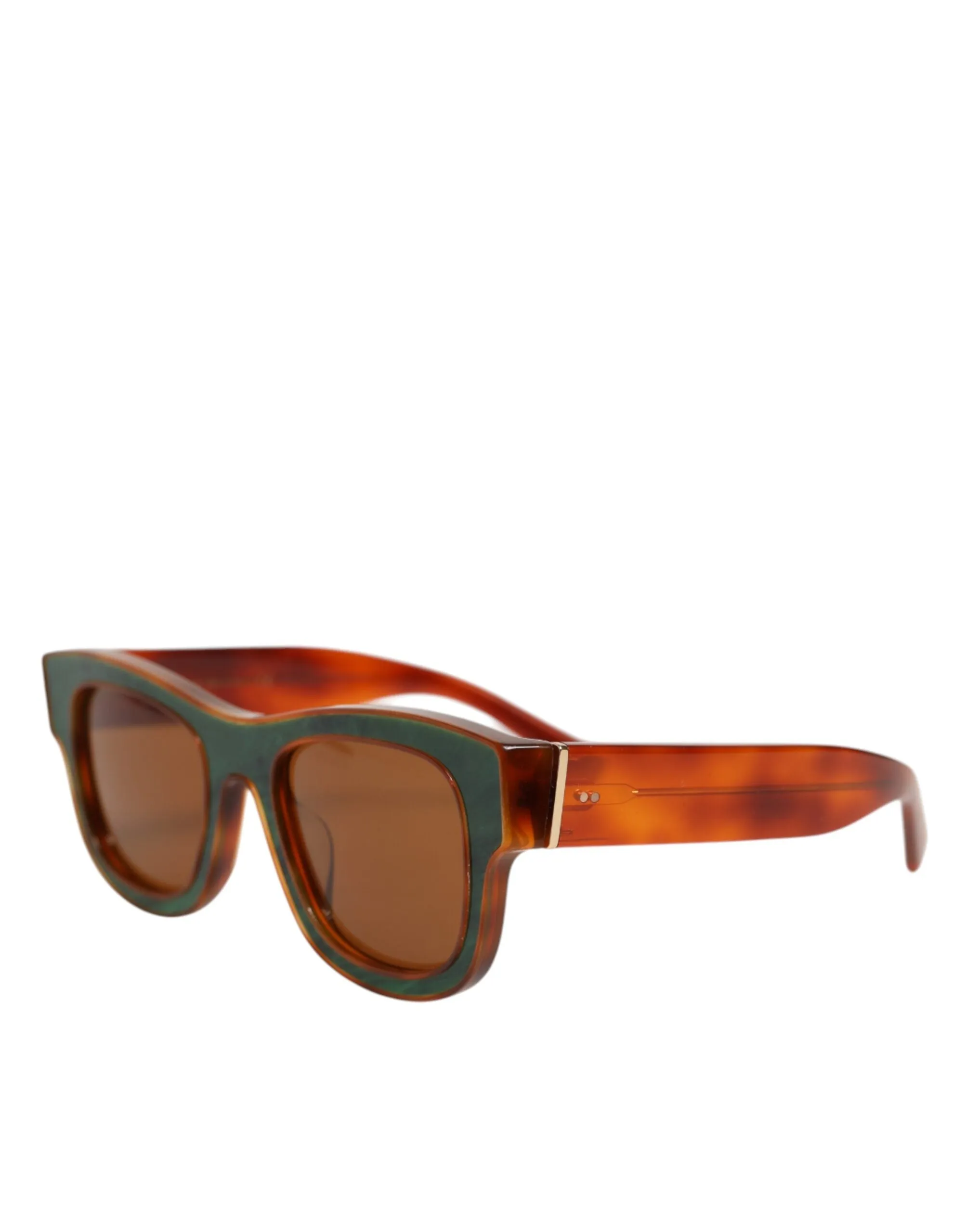 Dolce & Gabbana DG4391 Green Brown Acetate Square Frame Unisex Sunglasses sold by Siebentaschen product image thumbnail 3