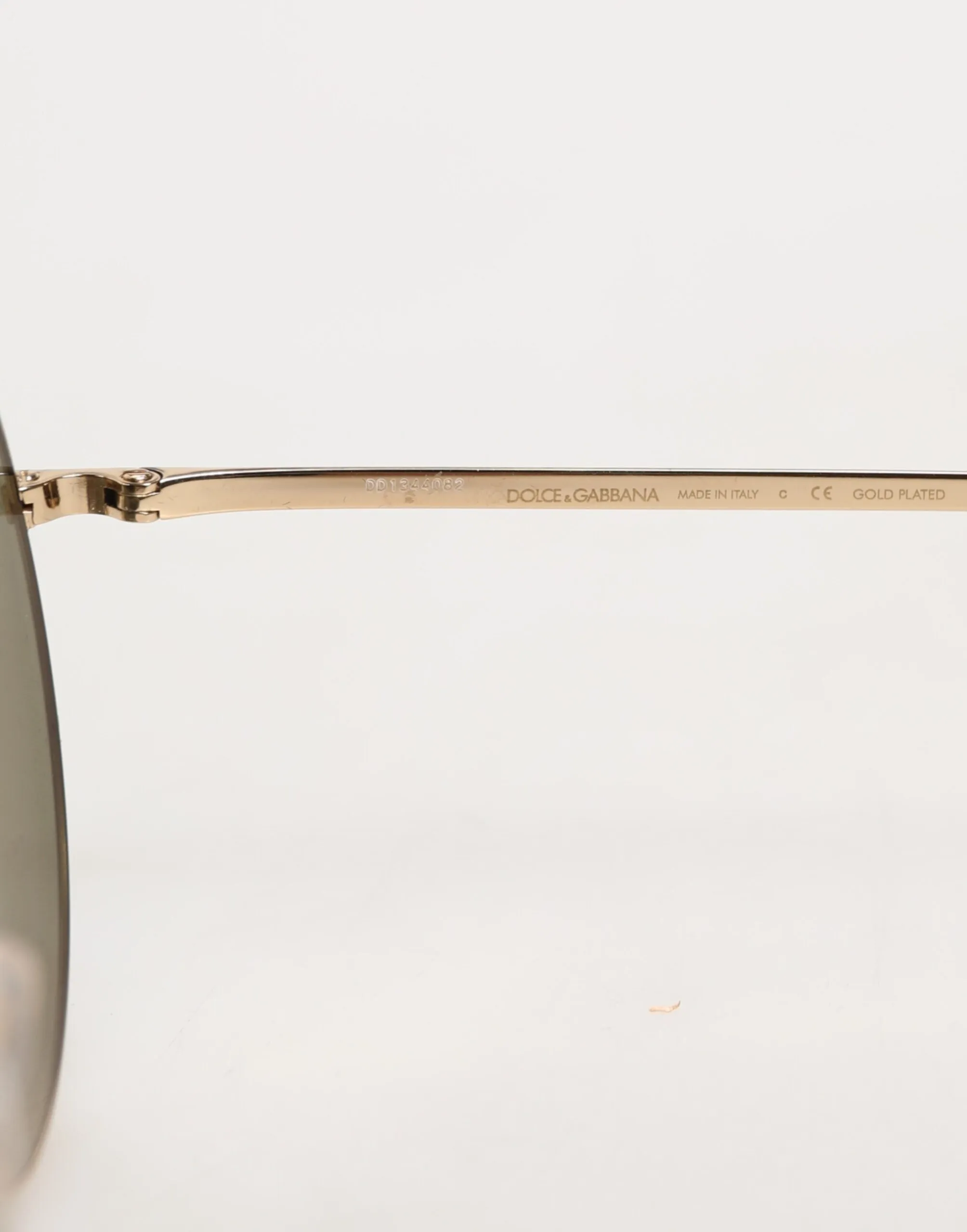 Dolce & Gabbana Gold Metal Round Shades Eyewear Sunglasses sold by Siebentaschen product image thumbnail 5