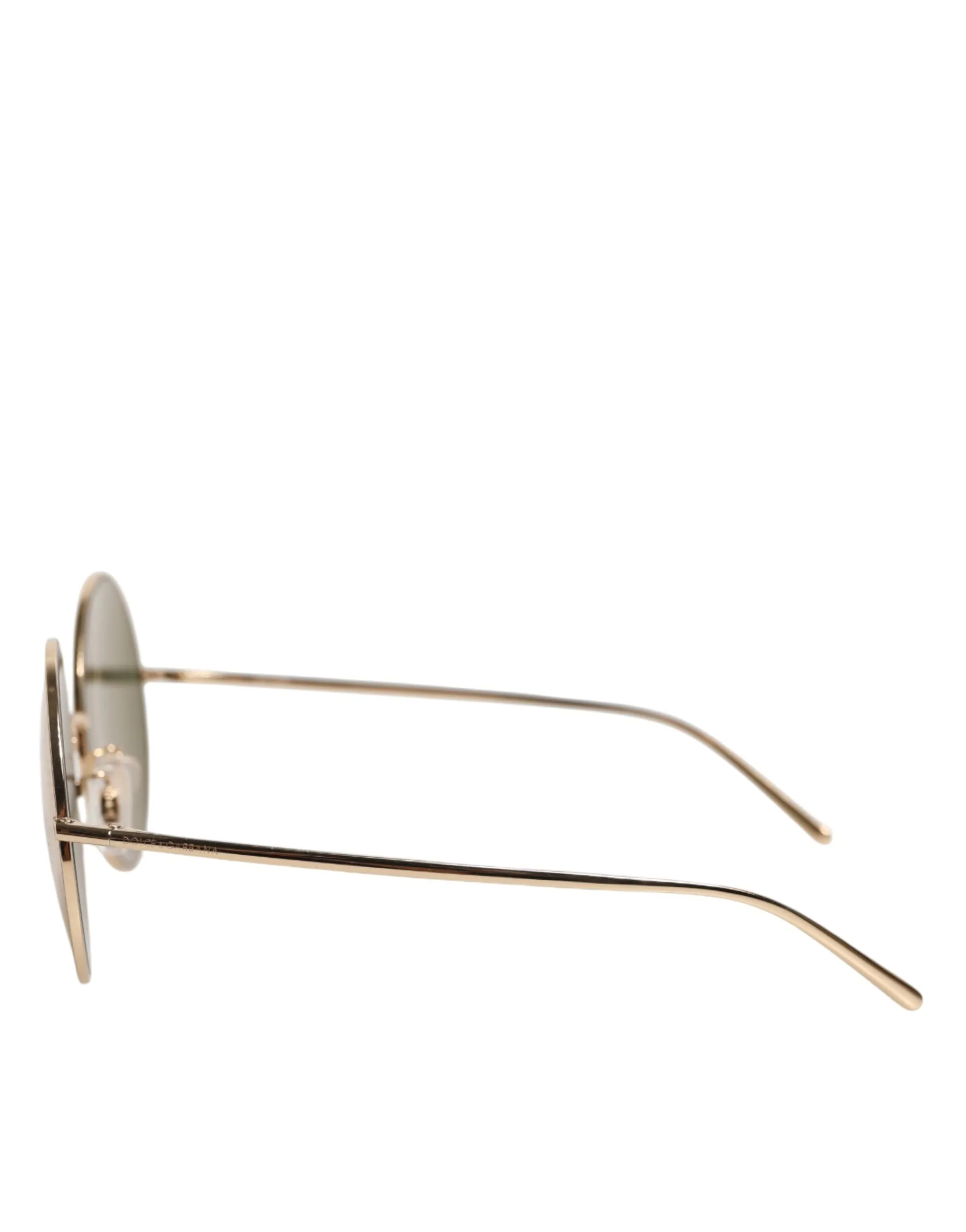 Dolce & Gabbana Gold Metal Round Shades Eyewear Sunglasses sold by Siebentaschen product image thumbnail 4