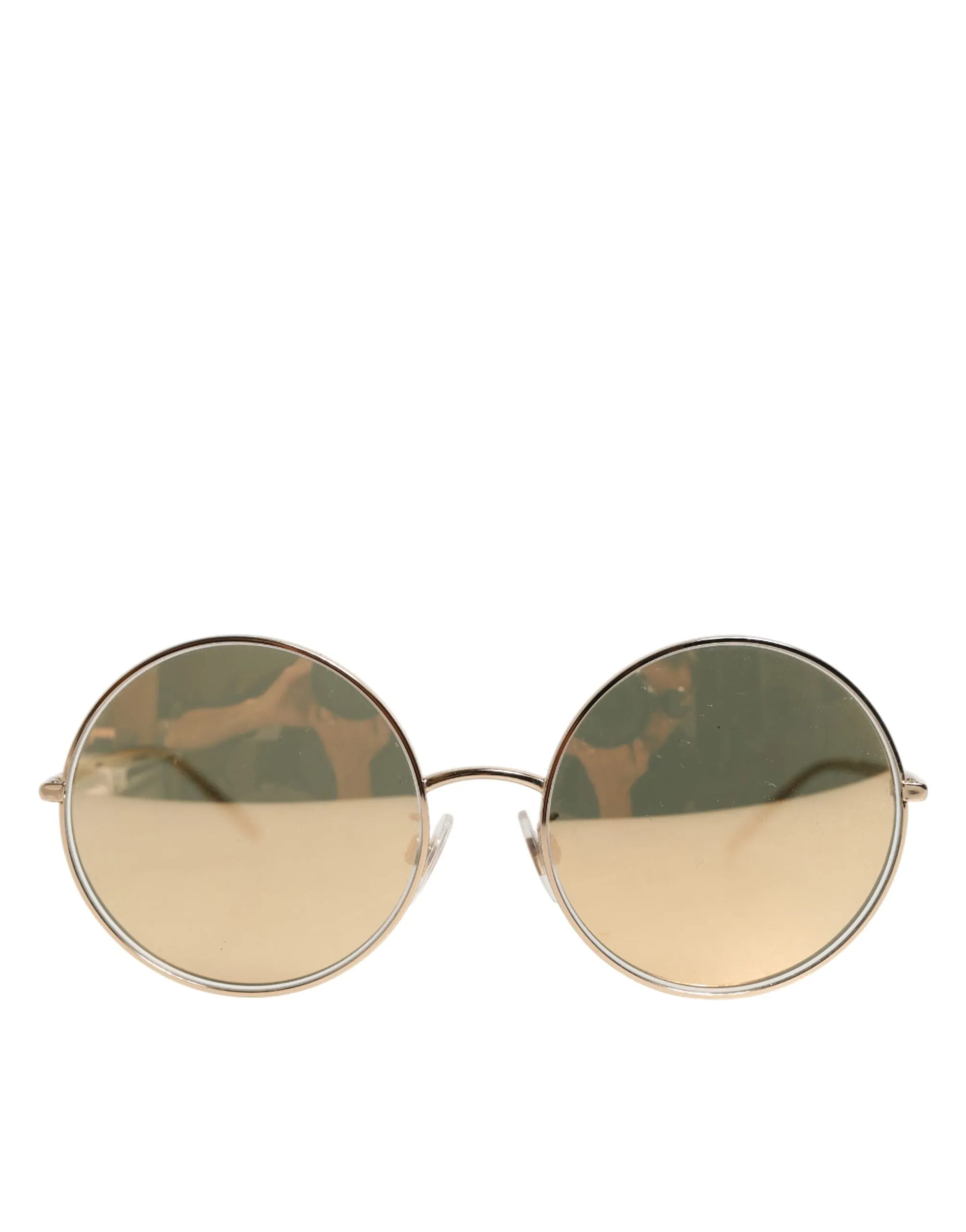 Dolce & Gabbana Gold Metal Round Shades Eyewear Sunglasses sold by Siebentaschen