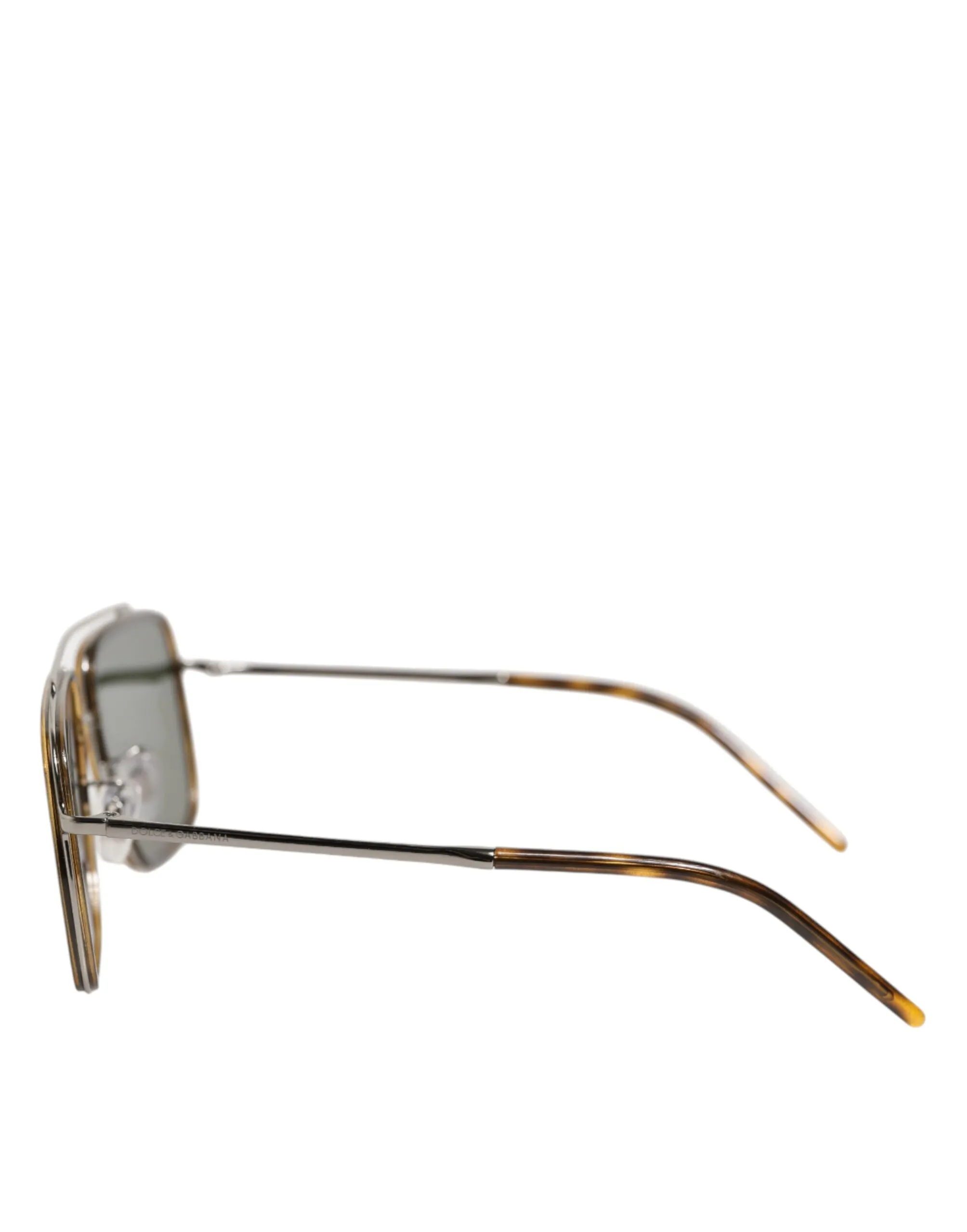 Dolce & Gabbana Silver Metal Frame Polarized Navigator Sunglasses sold by Siebentaschen product image thumbnail 4