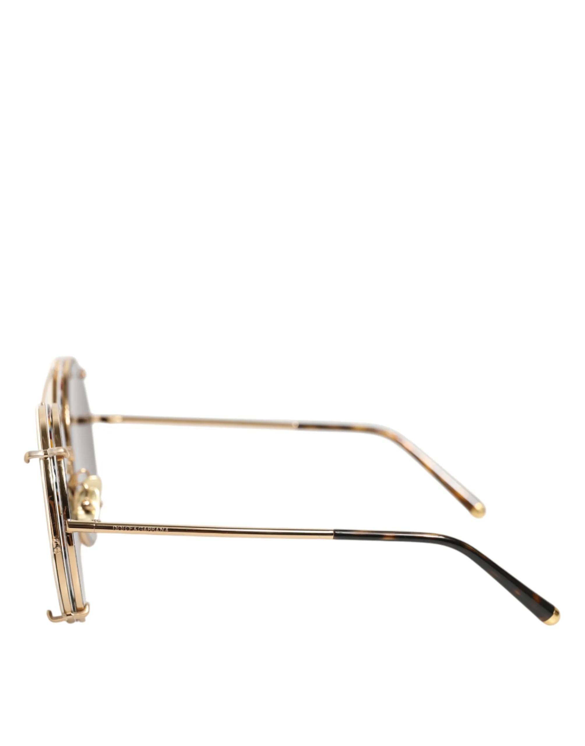 Dolce & Gabbana DG2198 Brown Leopard Print Gradient Round Sunglasses sold by Siebentaschen product image thumbnail 4