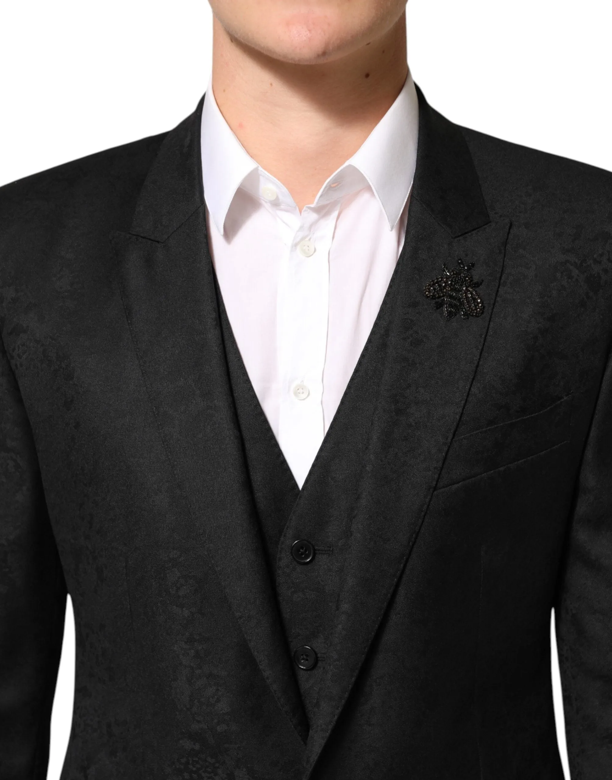 Dolce & Gabbana Black MARTINI 2 Buttons Suit 3 Piece Suit sold by Siebentaschen product image thumbnail 5