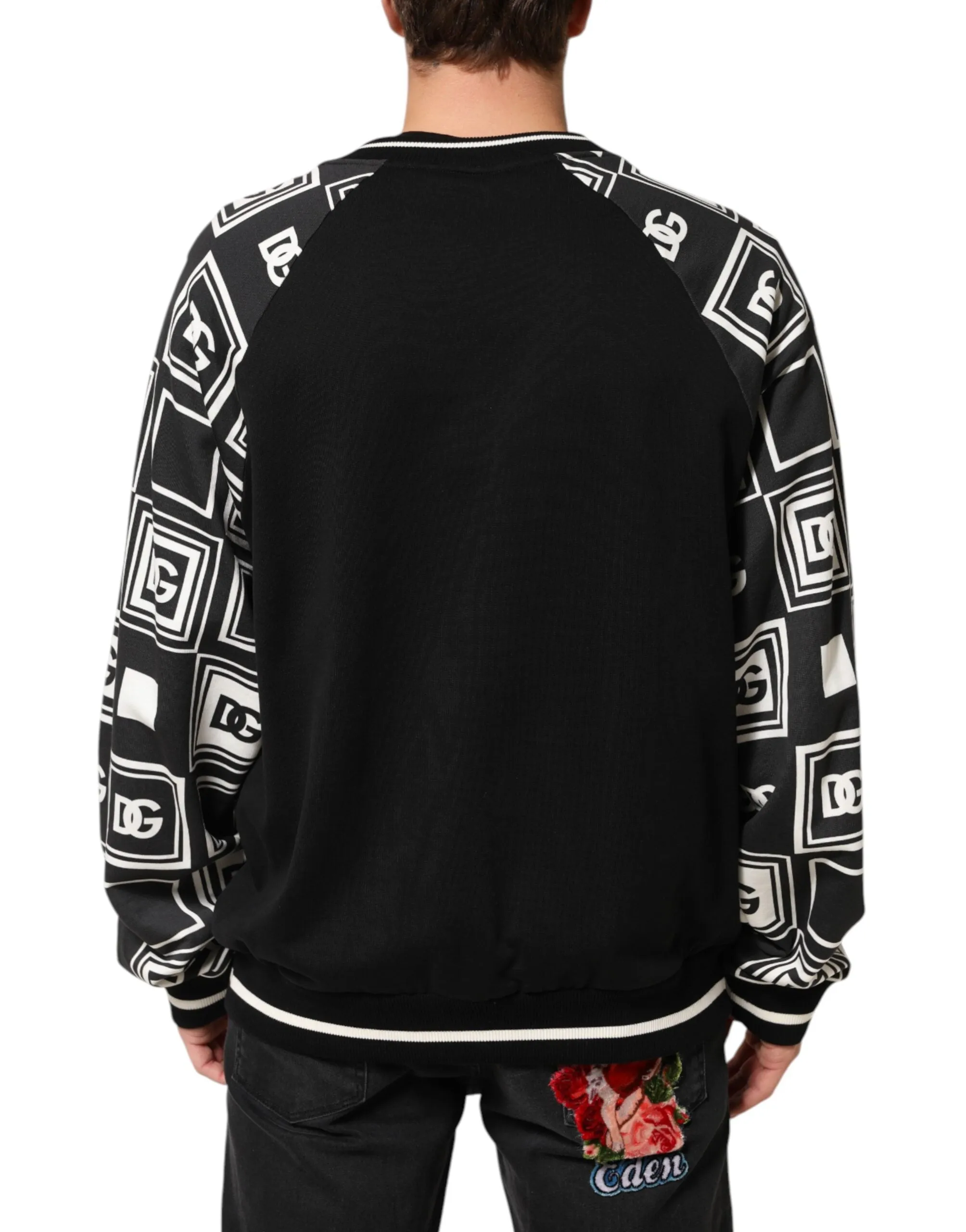 Dolce & Gabbana Black Magnificent DG Logo Sweatshirt Sweater sold by Siebentaschen product image thumbnail 4