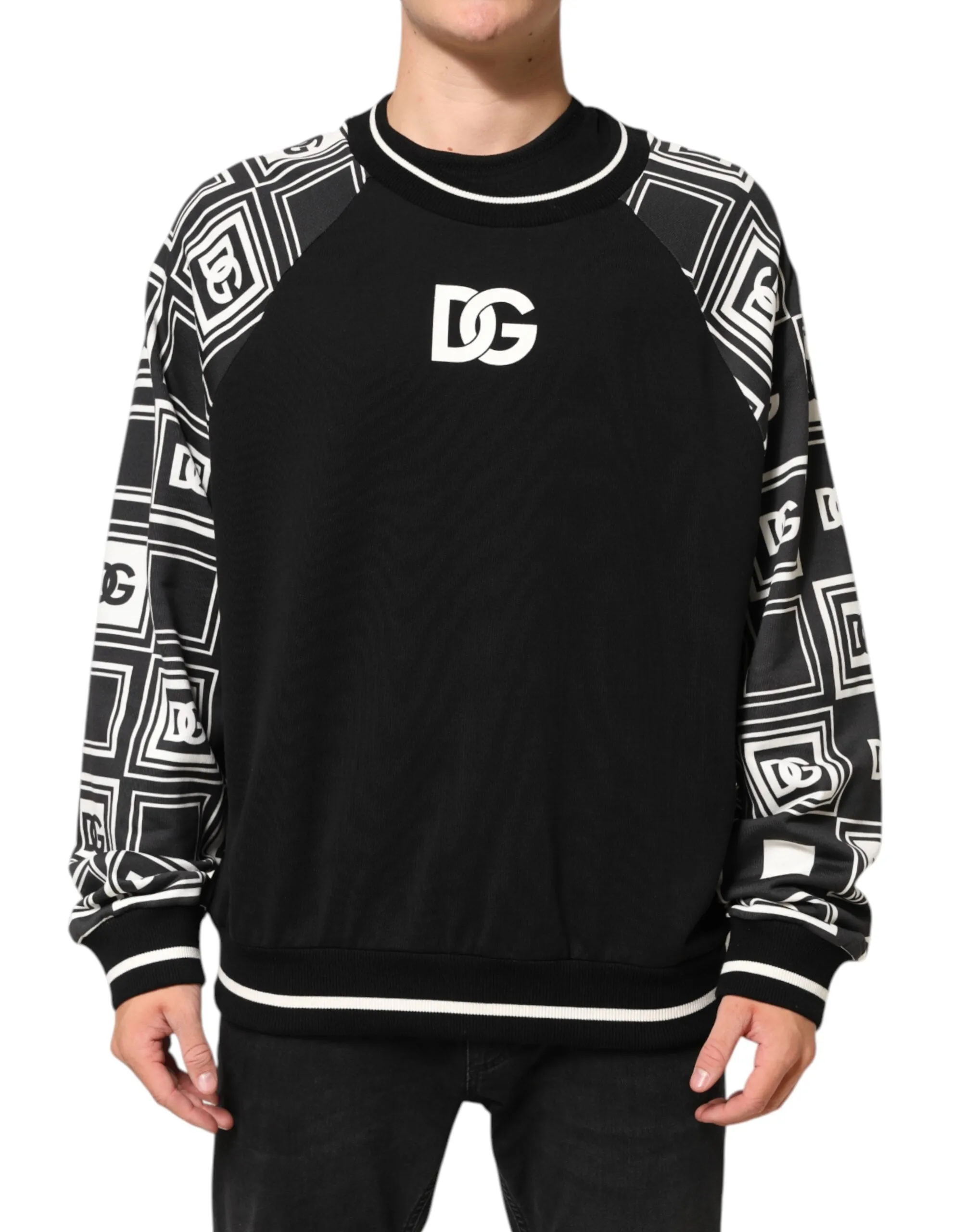 Dolce & Gabbana Black Magnificent DG Logo Sweatshirt Sweater sold by Siebentaschen product image thumbnail 2