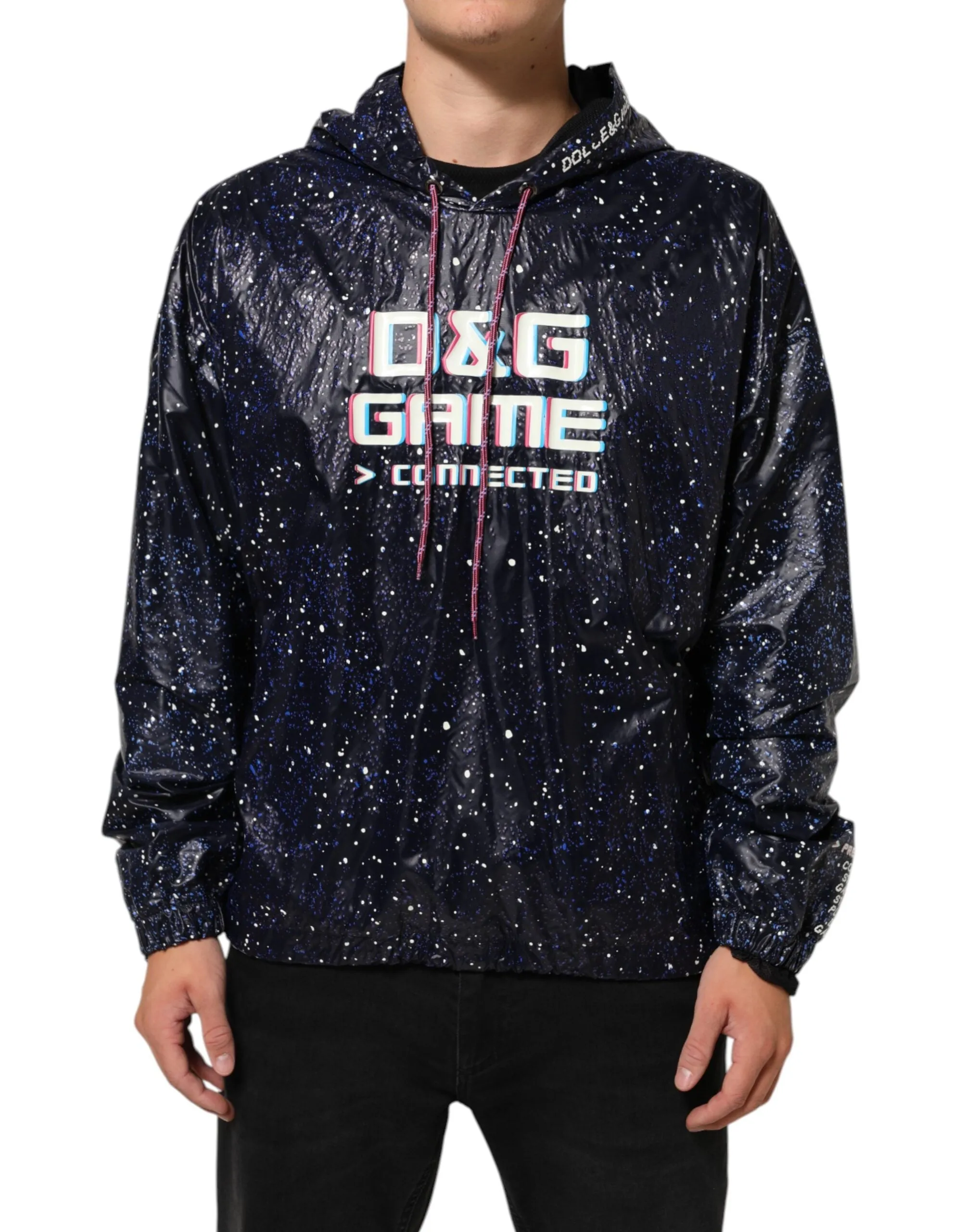 Dolce & Gabbana Blue D&G Game Hooded Men Sweatshirt Sweater sold by Siebentaschen product image thumbnail 2
