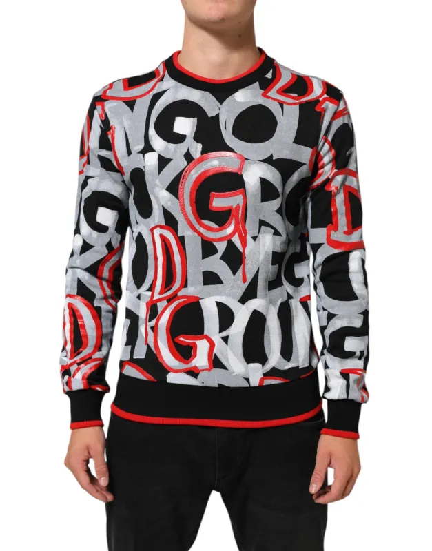 Dolce & Gabbana Multicolor D&G Monogram Sweatshirt Sweater sold by Siebentaschen