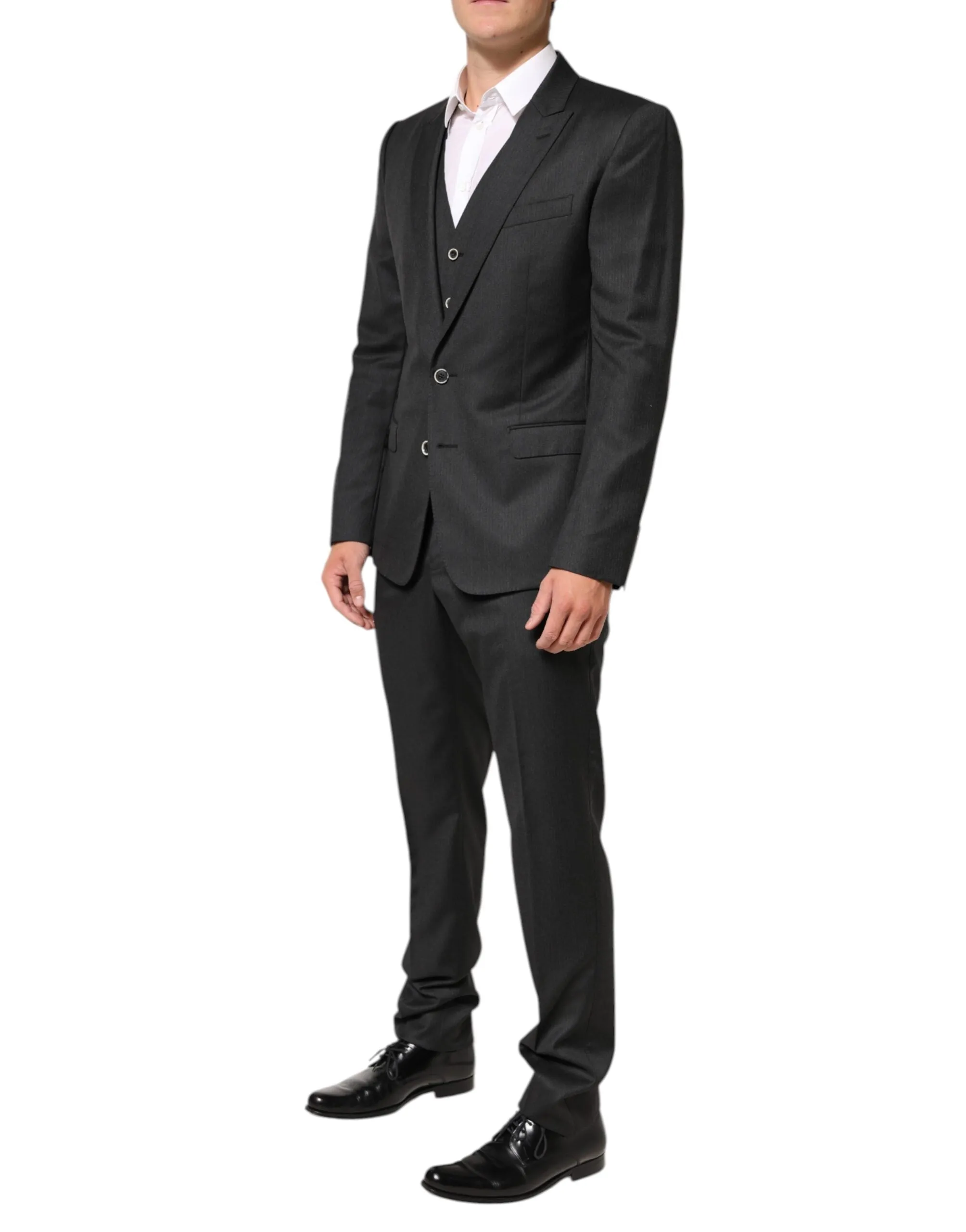 Dolce & Gabbana Black MARTINI 2 Buttons Suit 3 Piece Suit sold by Siebentaschen product image thumbnail 3