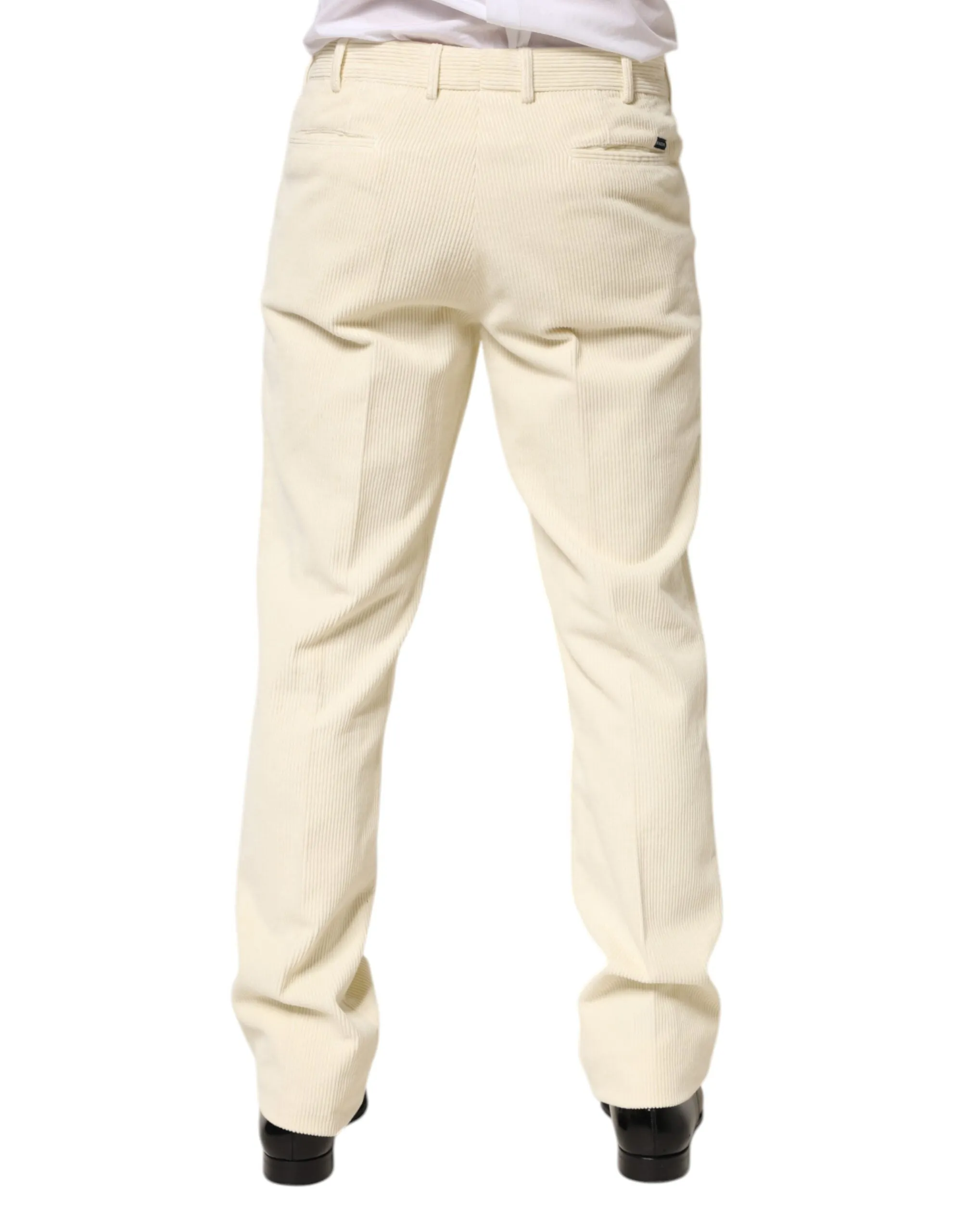 Burberry Beige Corduroy Cotton Straight Men Trouser Pants sold by Siebentaschen product image thumbnail 4