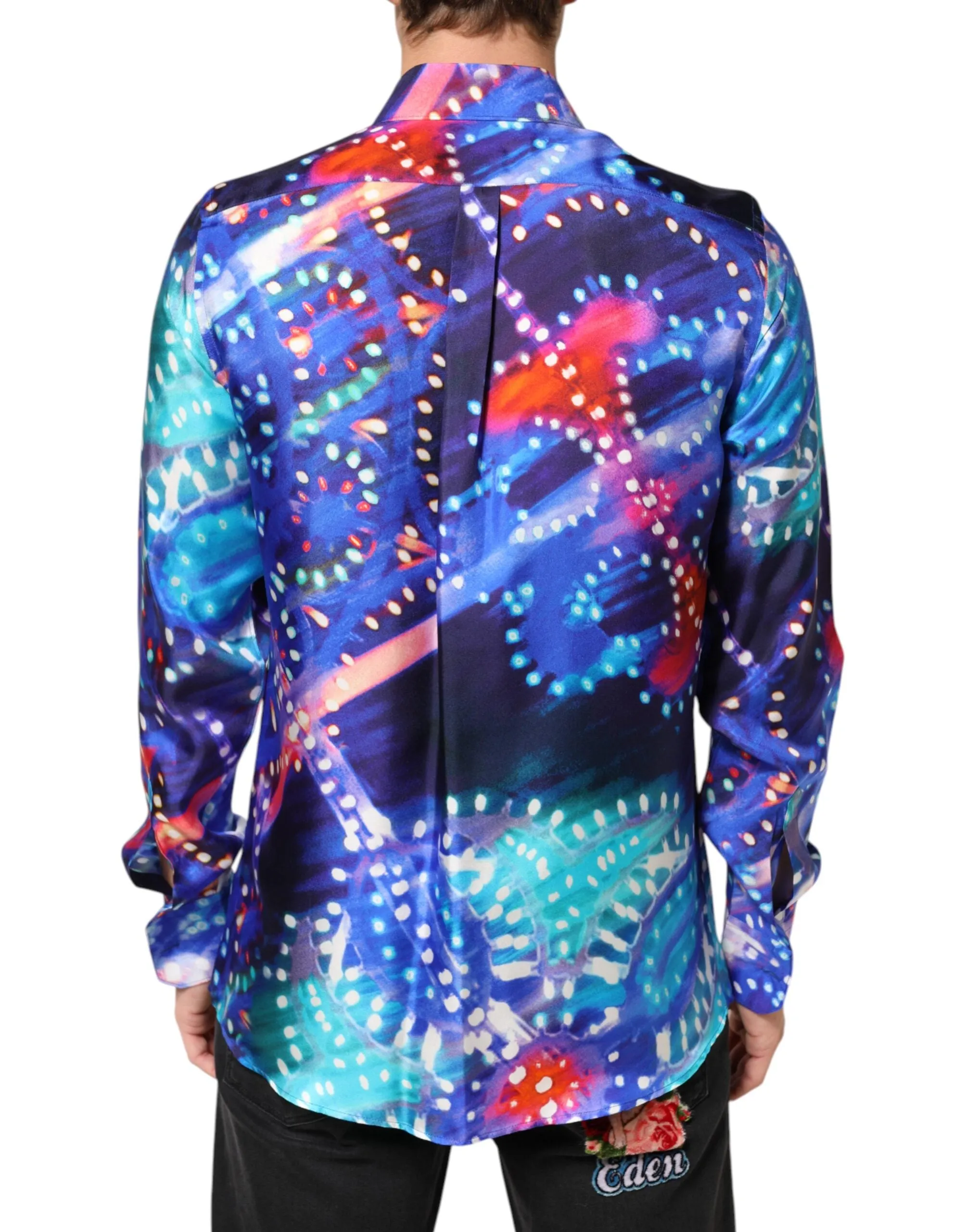 Dolce & Gabbana Multicolor Luminarie MARTINI Slim Men Shirt sold by Siebentaschen product image thumbnail 4
