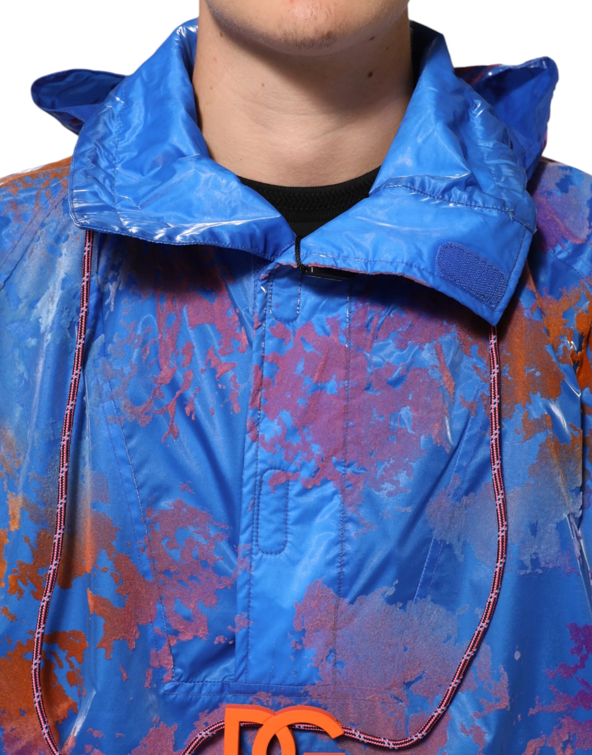 Dolce & Gabbana Blue Tie Dye Logo Hooded Sweatshirt Jacket sold by Siebentaschen product image thumbnail 5