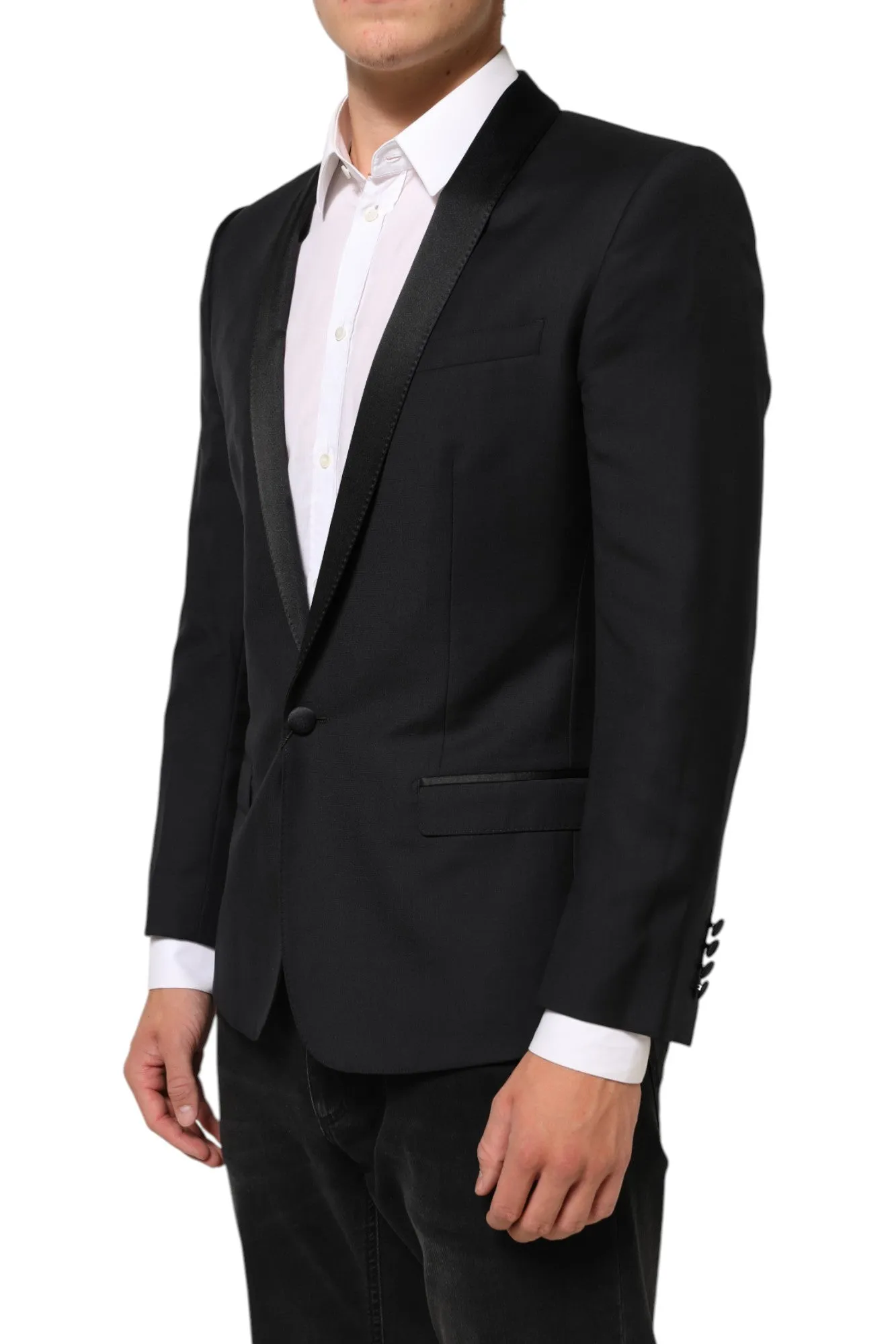 Dolce & Gabbana Black GOLD 1 Button Suit Jacket Men Blazer sold by Siebentaschen product image thumbnail 3