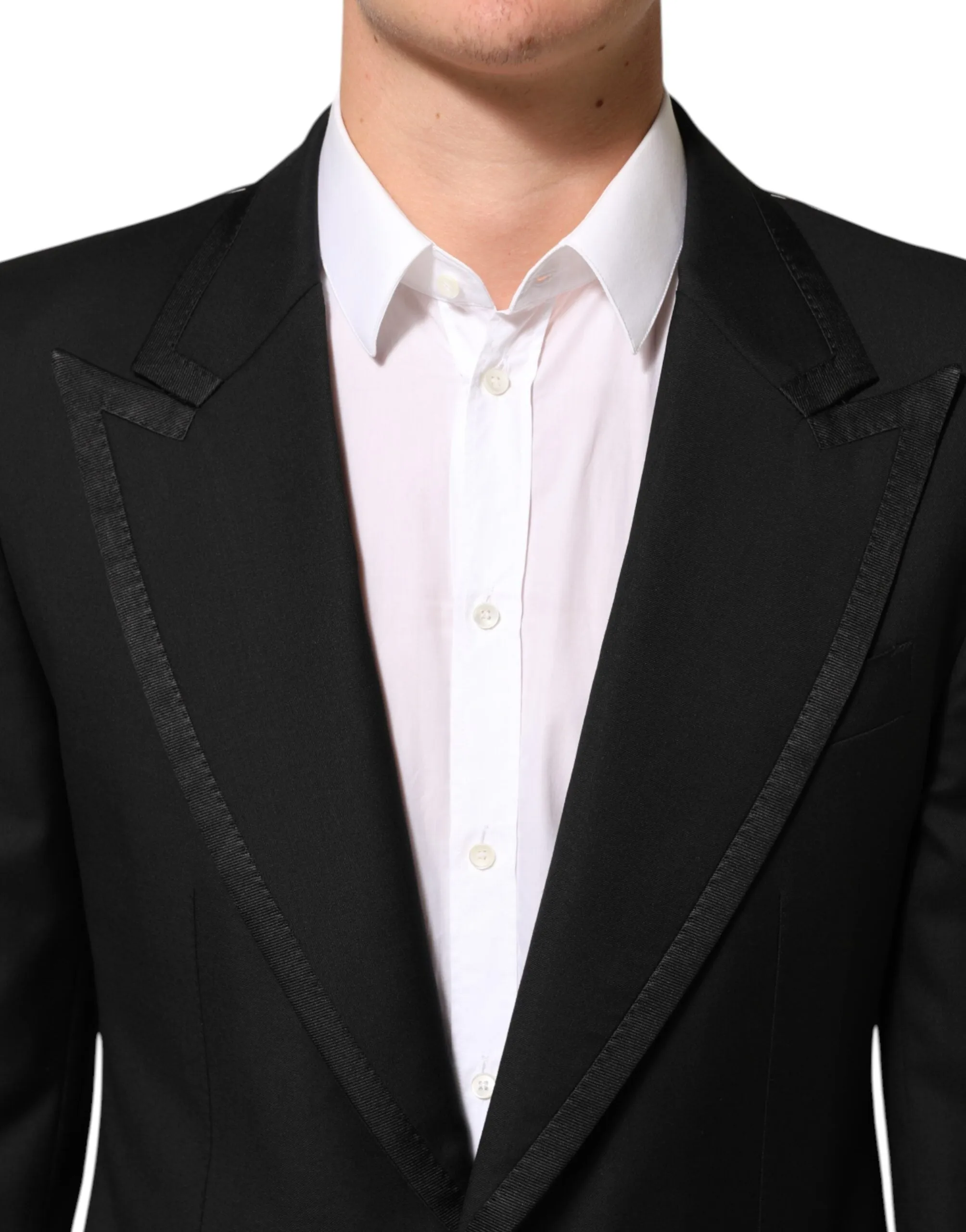 Dolce & Gabbana Black Wool 1 Button Suit Jacket Men Blazer sold by Siebentaschen product image thumbnail 5
