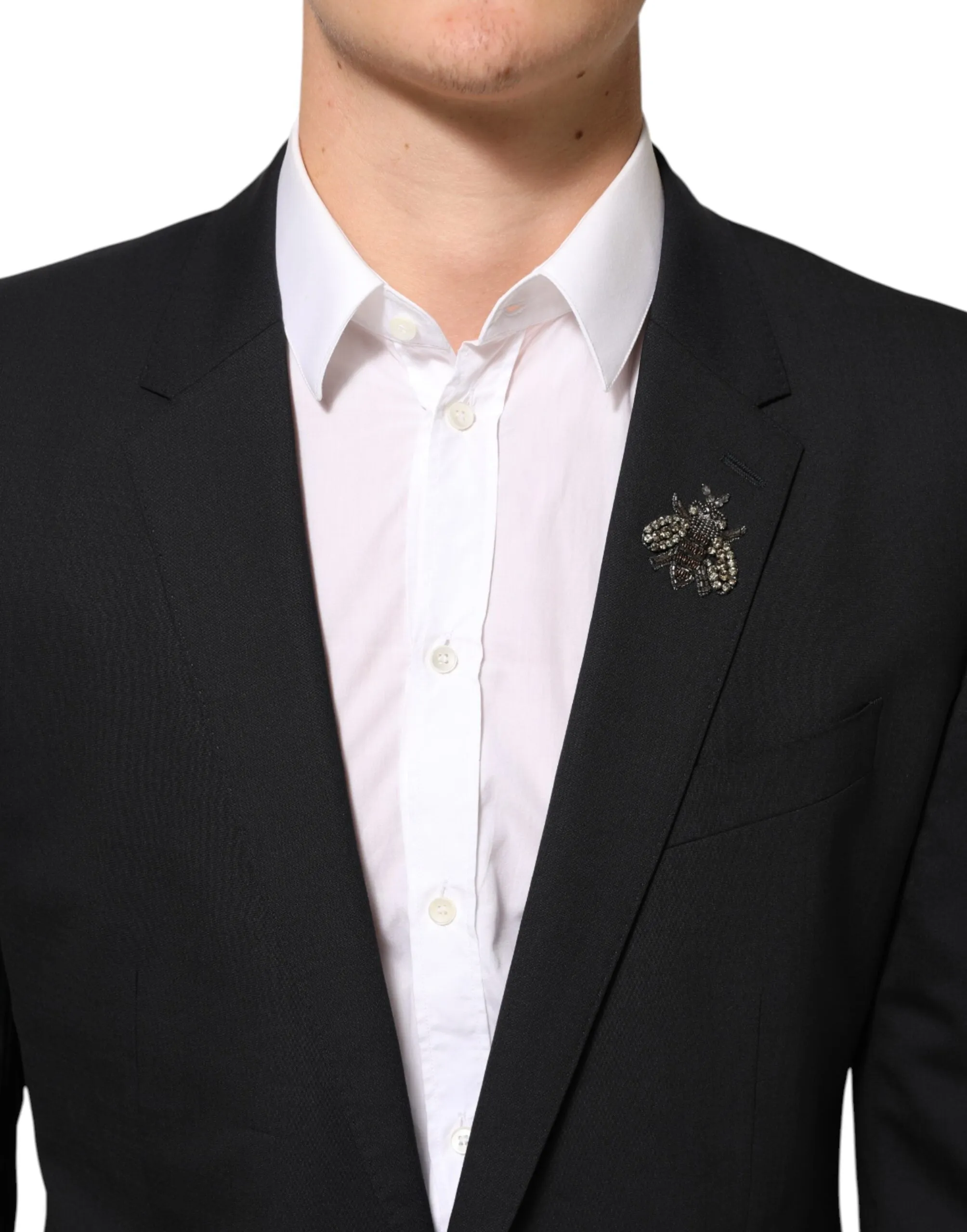 Dolce & Gabbana Black Bee MARTINI 2 Button Men Suit Blazer sold by Siebentaschen product image thumbnail 5