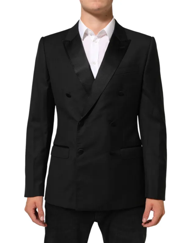 Dolce & Gabbana Black MARTINI Double-Breasted Suit Blazer sold by Siebentaschen
