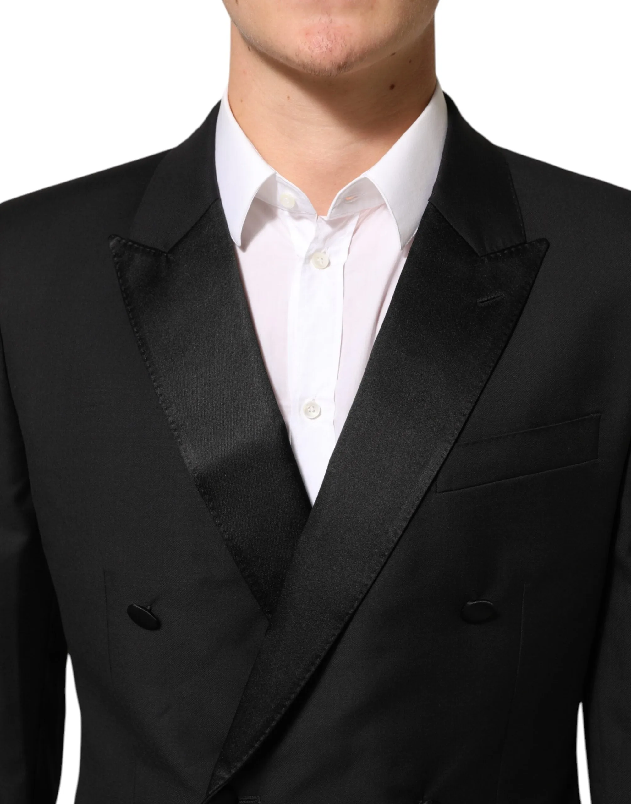 Dolce & Gabbana Black MARTINI Double-Breasted Suit Blazer sold by Siebentaschen product image thumbnail 5
