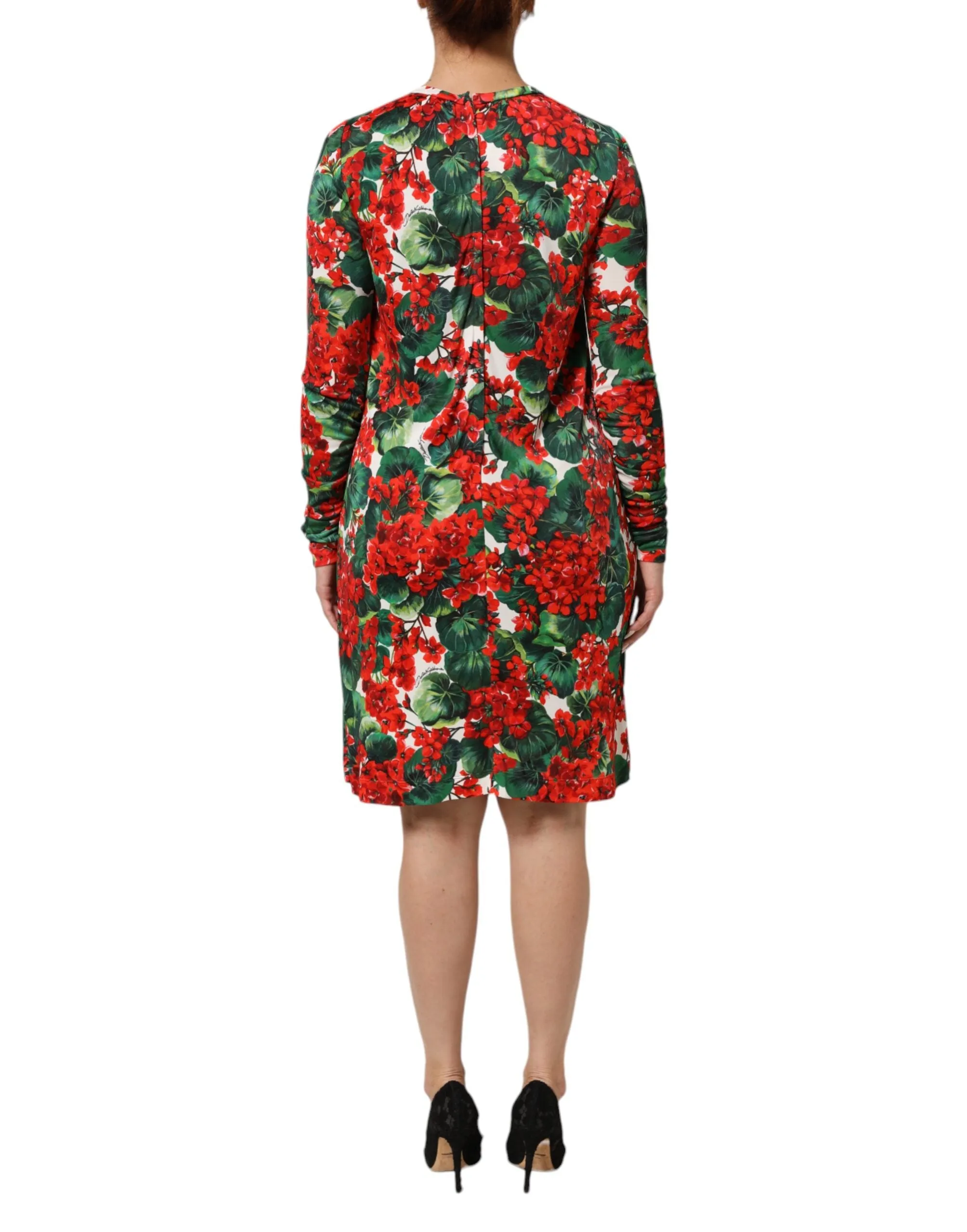 Dolce & Gabbana Multicolor Floral Short Portofino Dress sold by Siebentaschen product image thumbnail 4