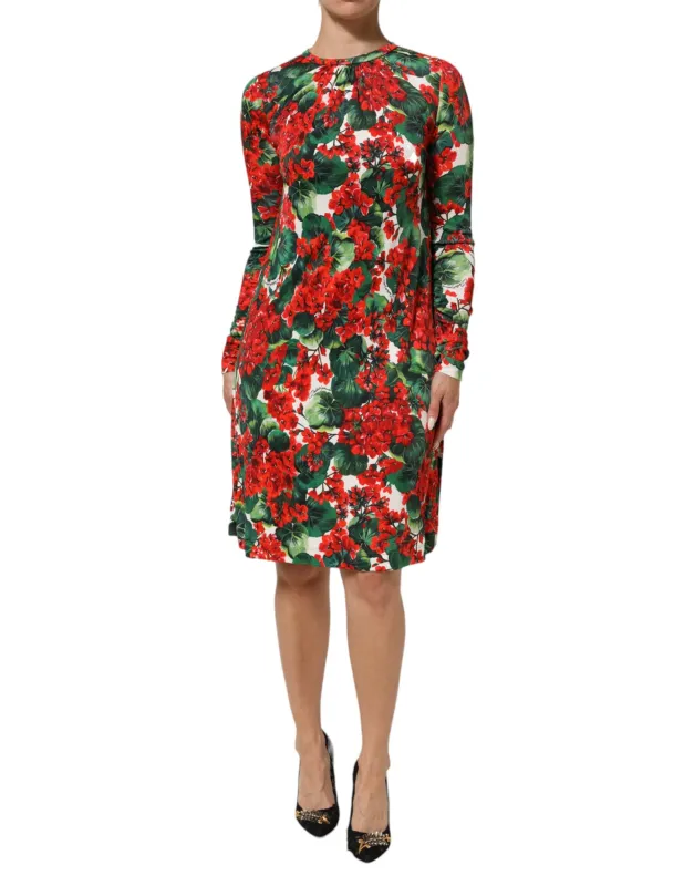 Dolce & Gabbana Multicolor Floral Short Portofino Dress made by Siebentaschen