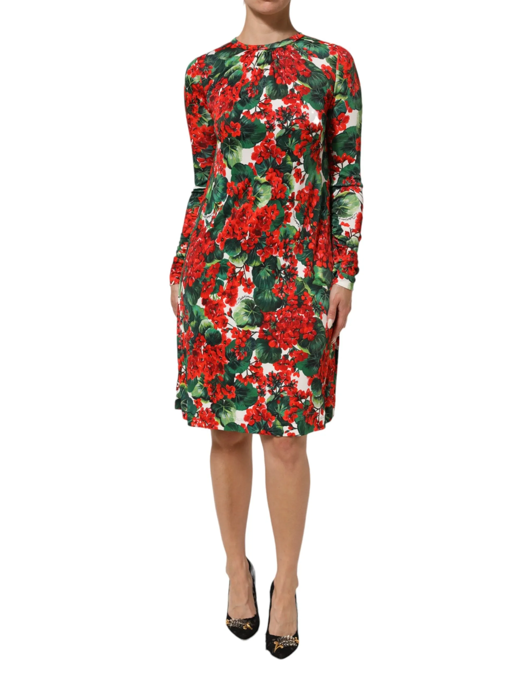 Dolce & Gabbana Multicolor Floral Short Portofino Dress sold by Siebentaschen product image thumbnail 2