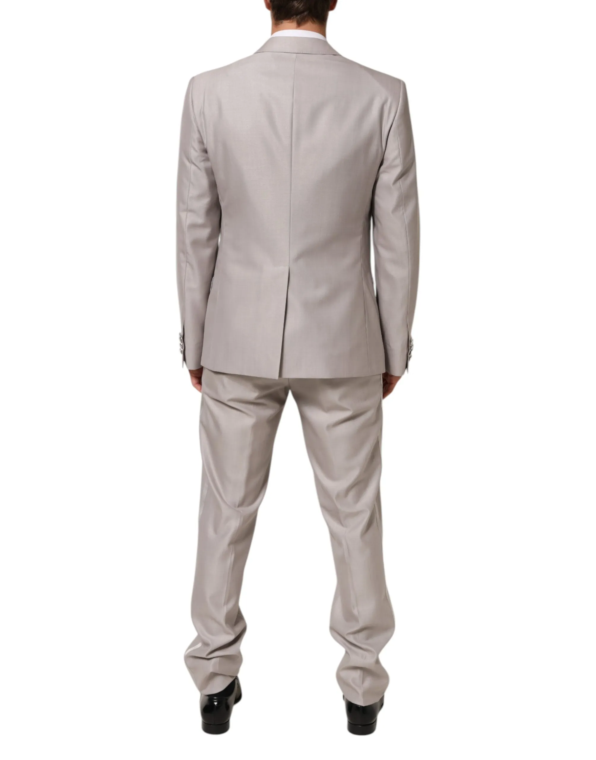 Dolce & Gabbana Light Gray Wool 2 Piece MARTINI Formal Suit sold by Siebentaschen product image thumbnail 4